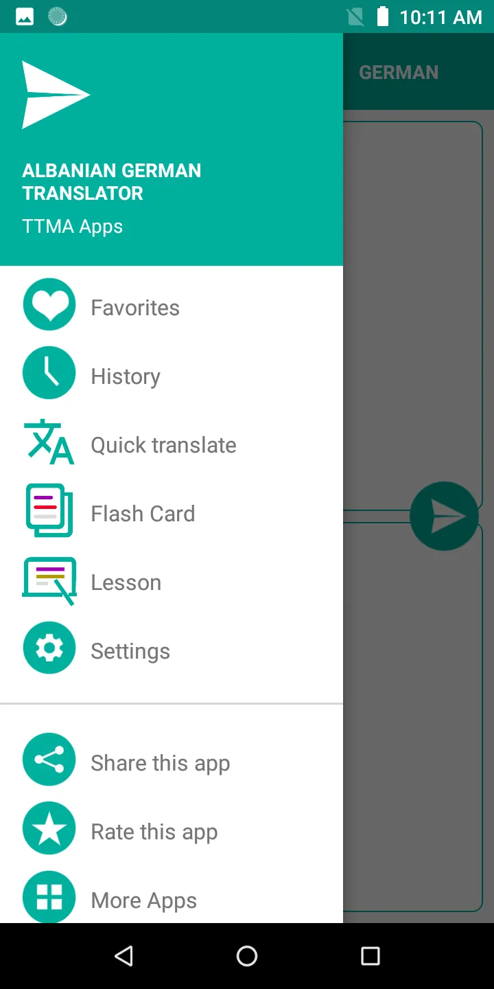 Albanian German Translator | Indus Appstore | Screenshot