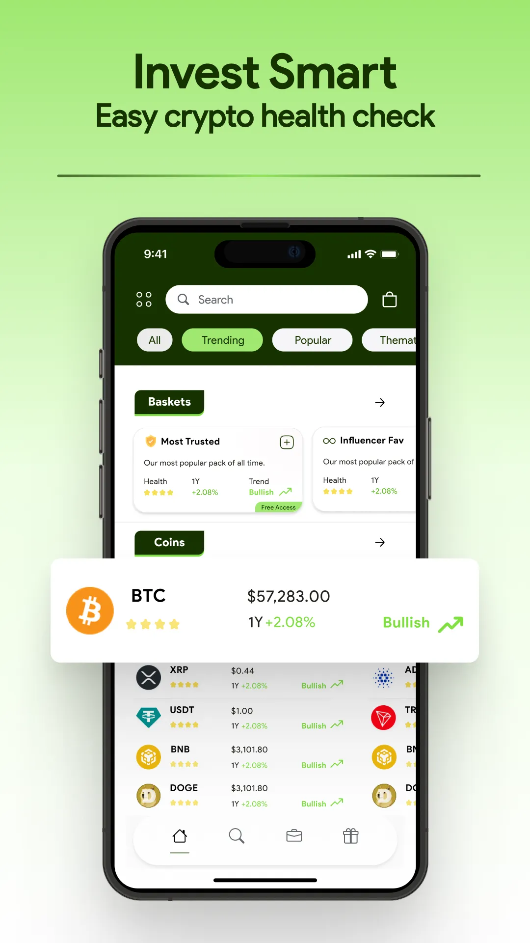 KoinBasket:Crypto like Stocks! | Indus Appstore | Screenshot