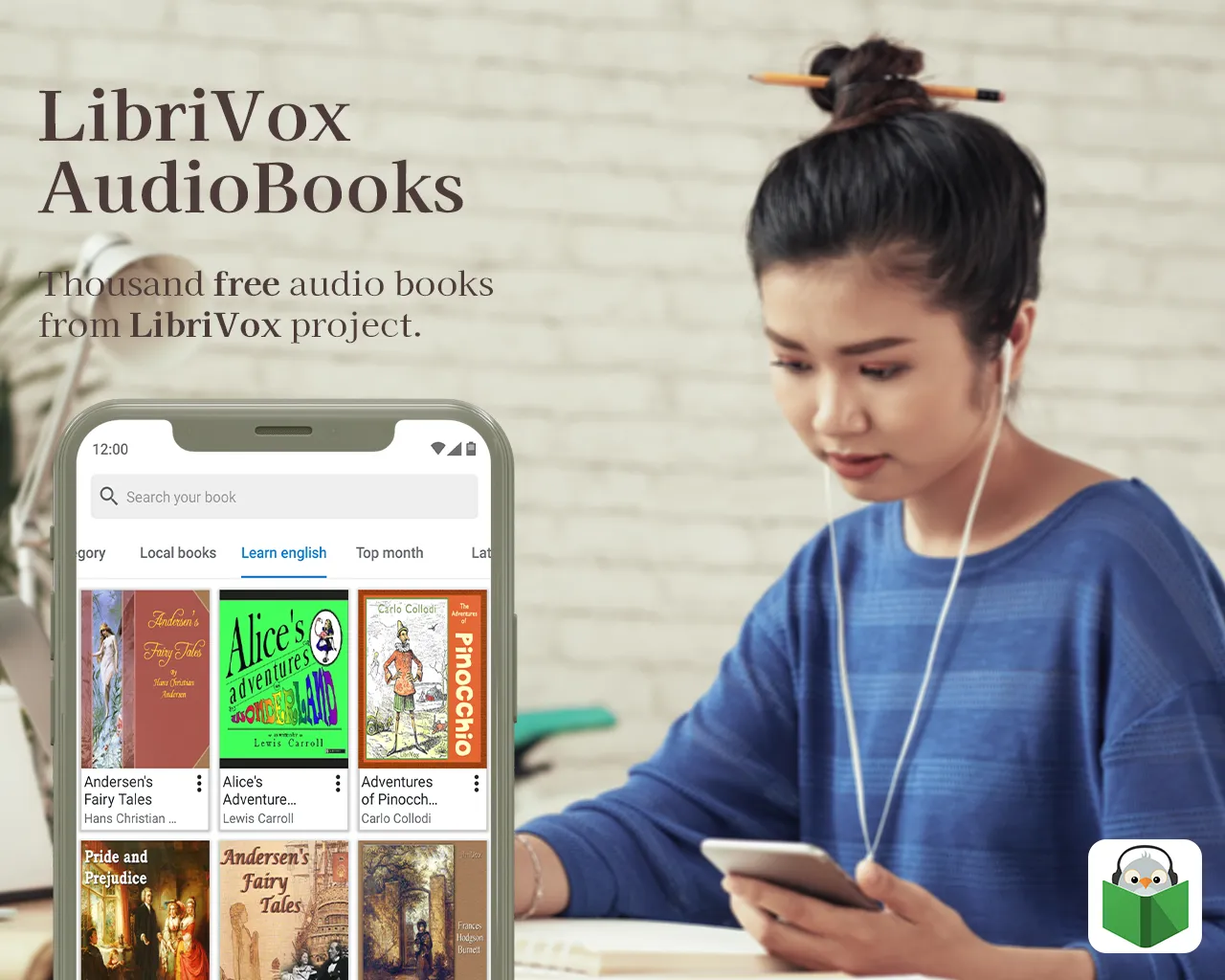 LibriVox: Audio bookshelf | Indus Appstore | Screenshot