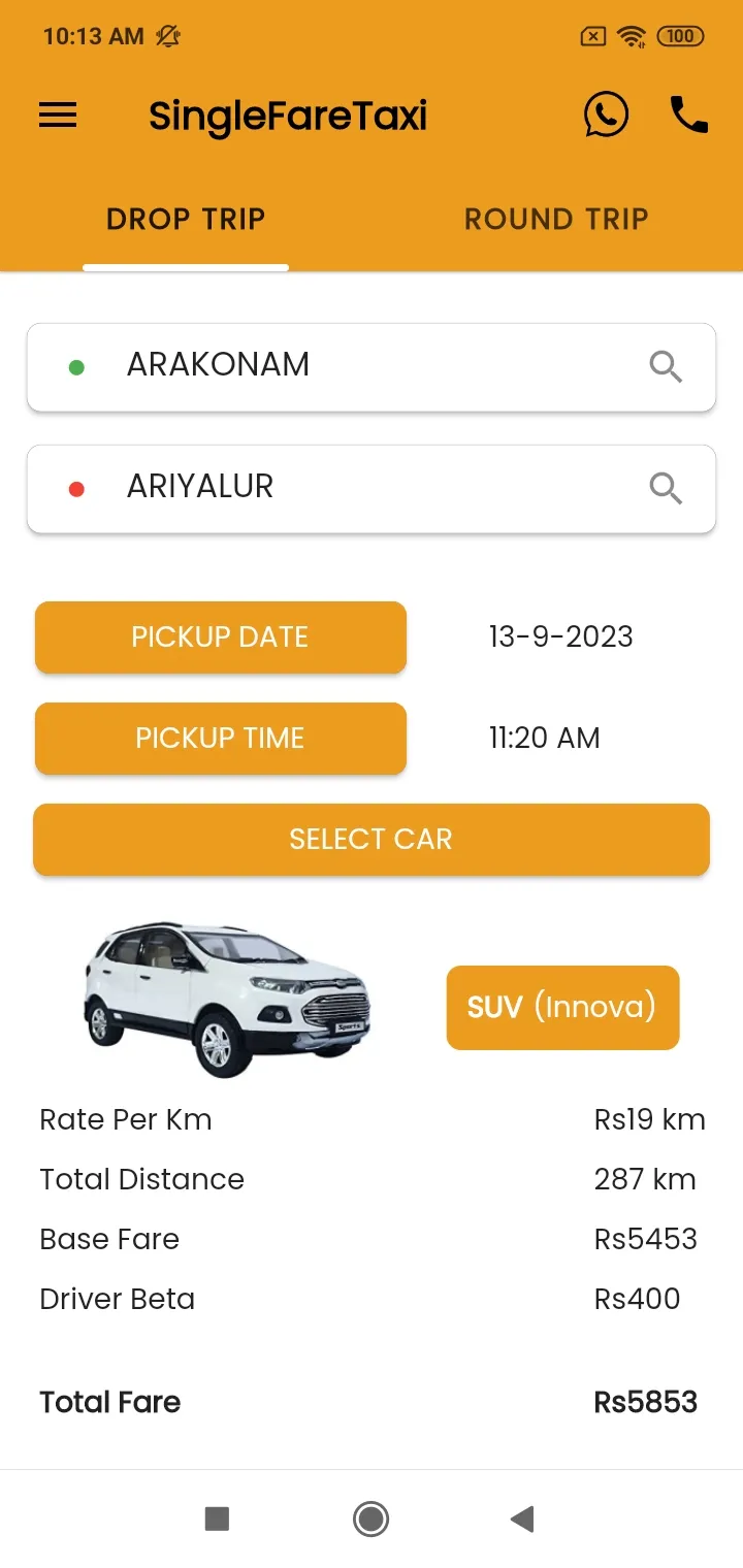 SingleFareTaxi (Droptaxi24x7) | Indus Appstore | Screenshot