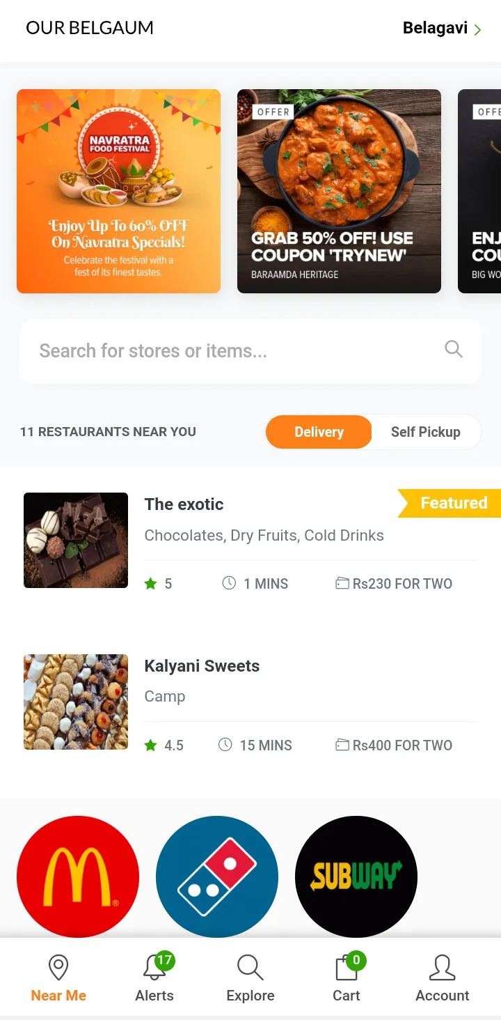 Our Belgaum Food Delivery App | Indus Appstore | Screenshot