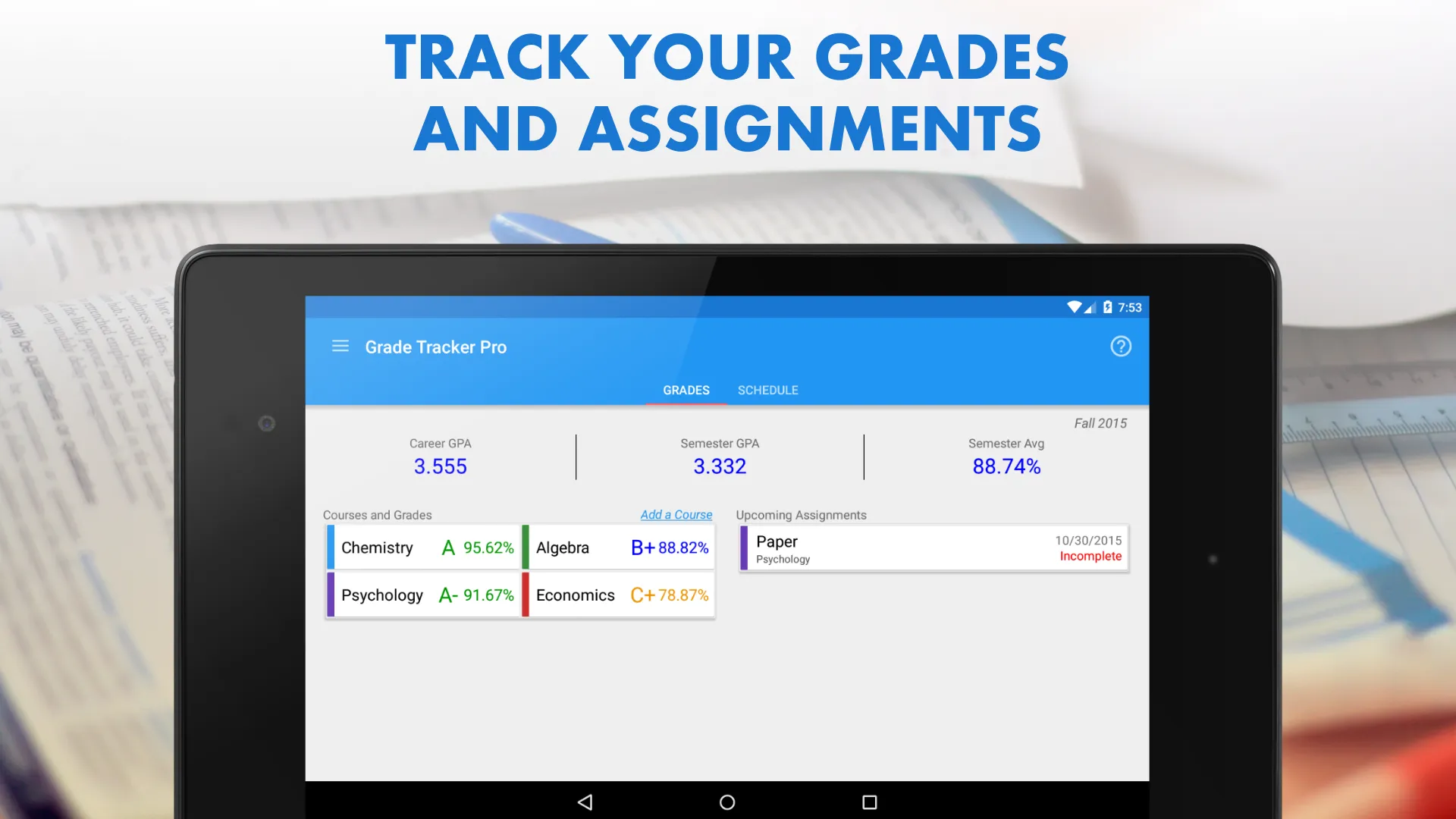 Grade Tracker Pro | Indus Appstore | Screenshot