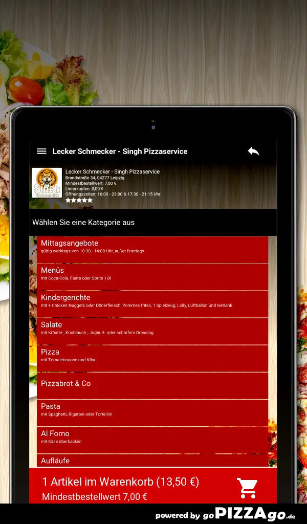 Lecker Schmecker - Singh Pizza | Indus Appstore | Screenshot