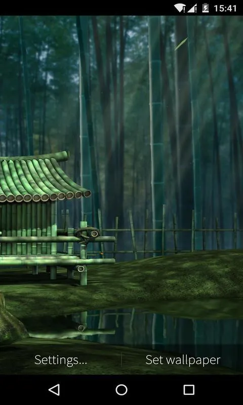 3D Bamboo House Live Wallpaper | Indus Appstore | Screenshot