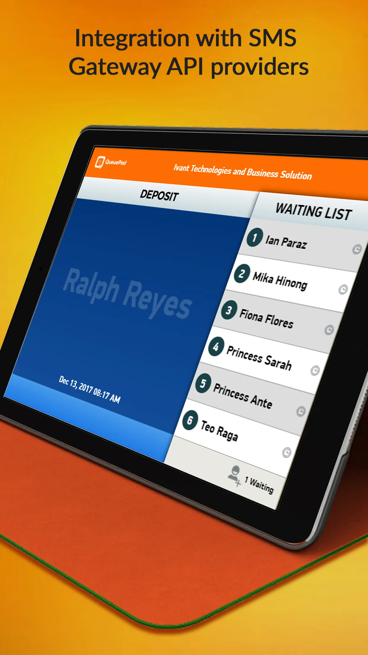 QueuePad for Customer Waitlist | Indus Appstore | Screenshot