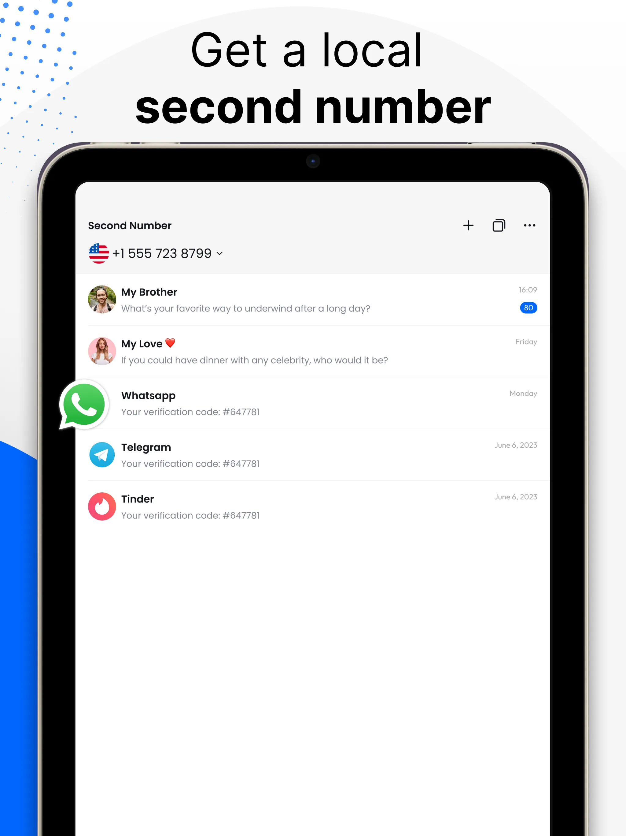 Texts Now 2nd Phone Call Text | Indus Appstore | Screenshot