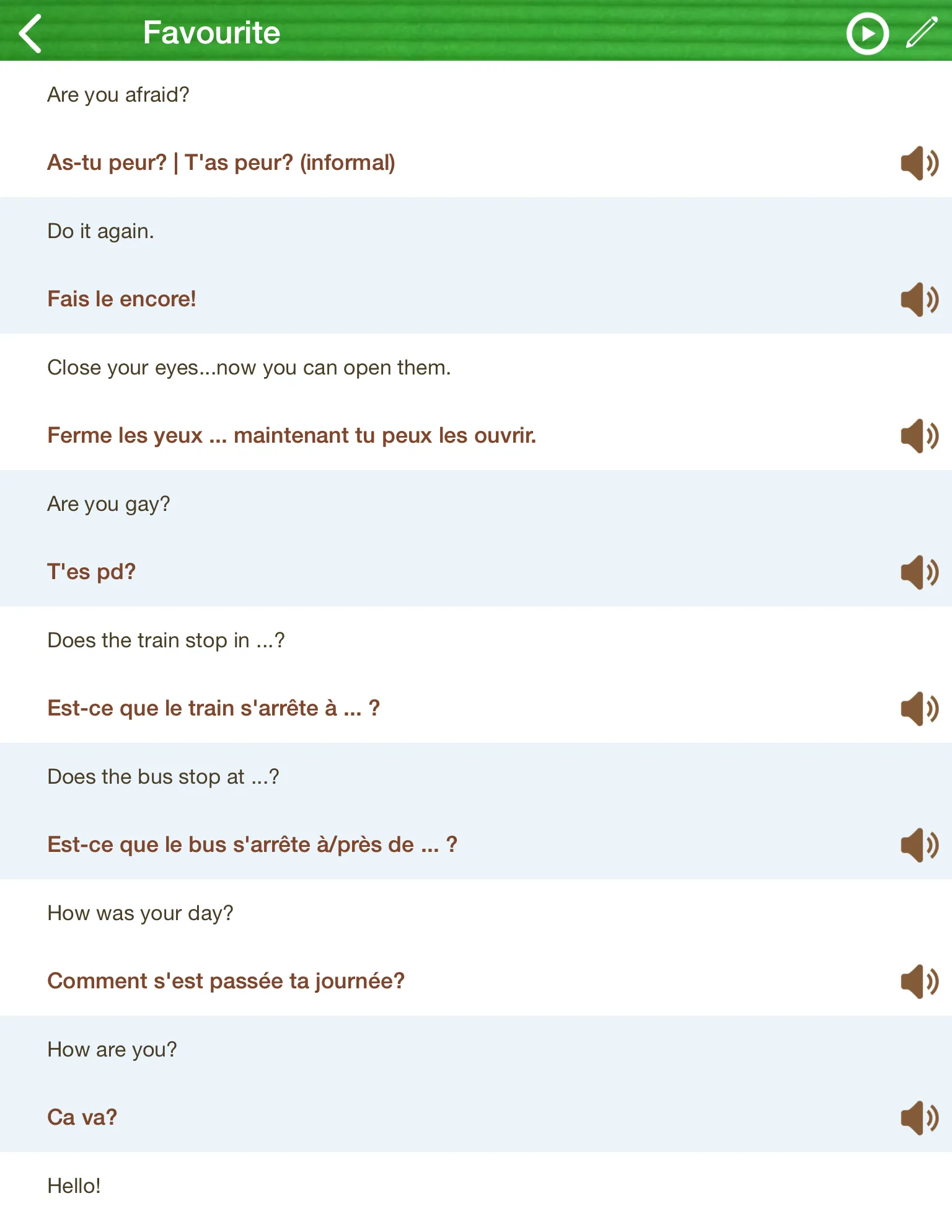 Learn French Phrasebook | Indus Appstore | Screenshot