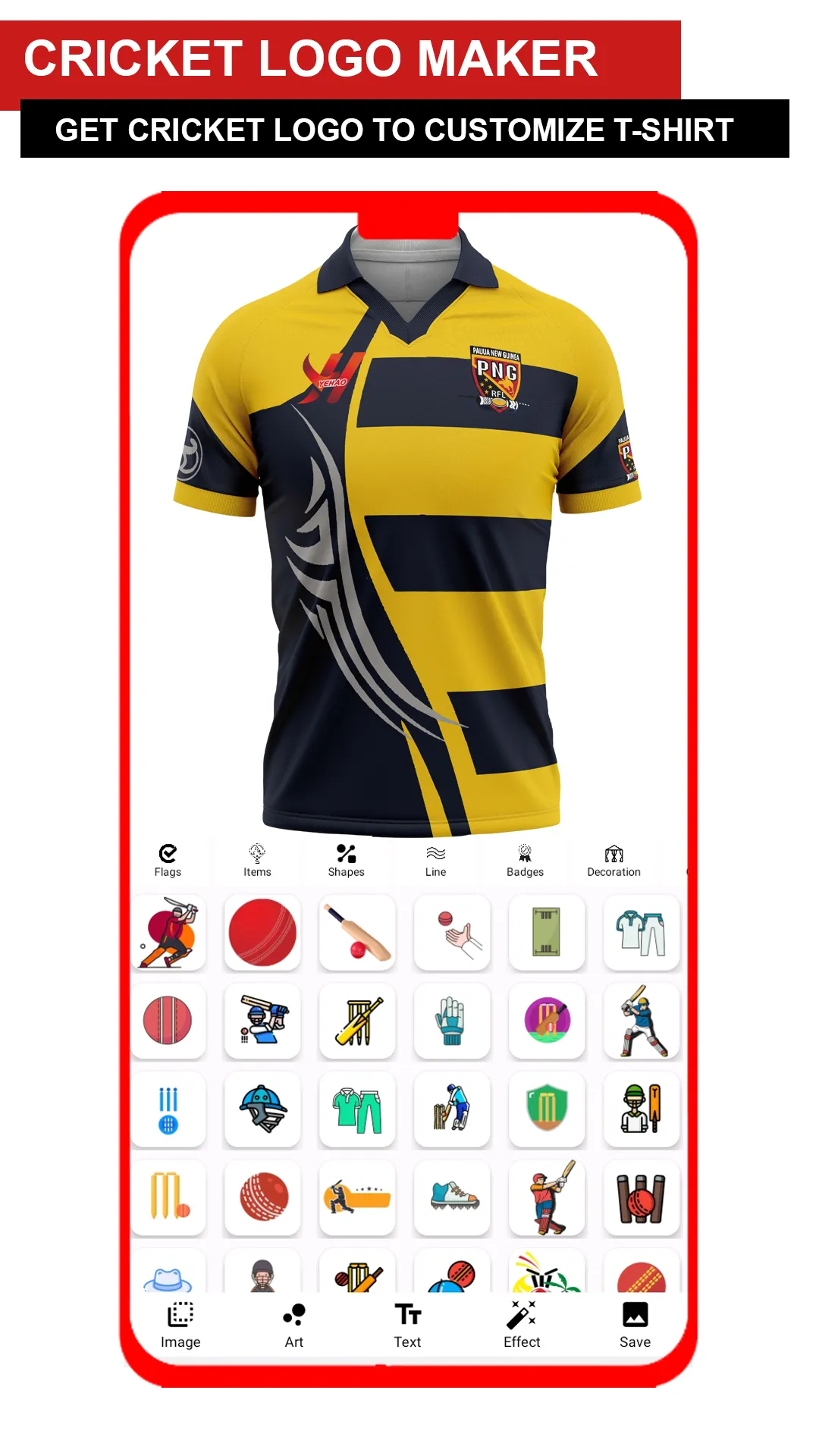 Cricket Jersey Maker | Indus Appstore | Screenshot