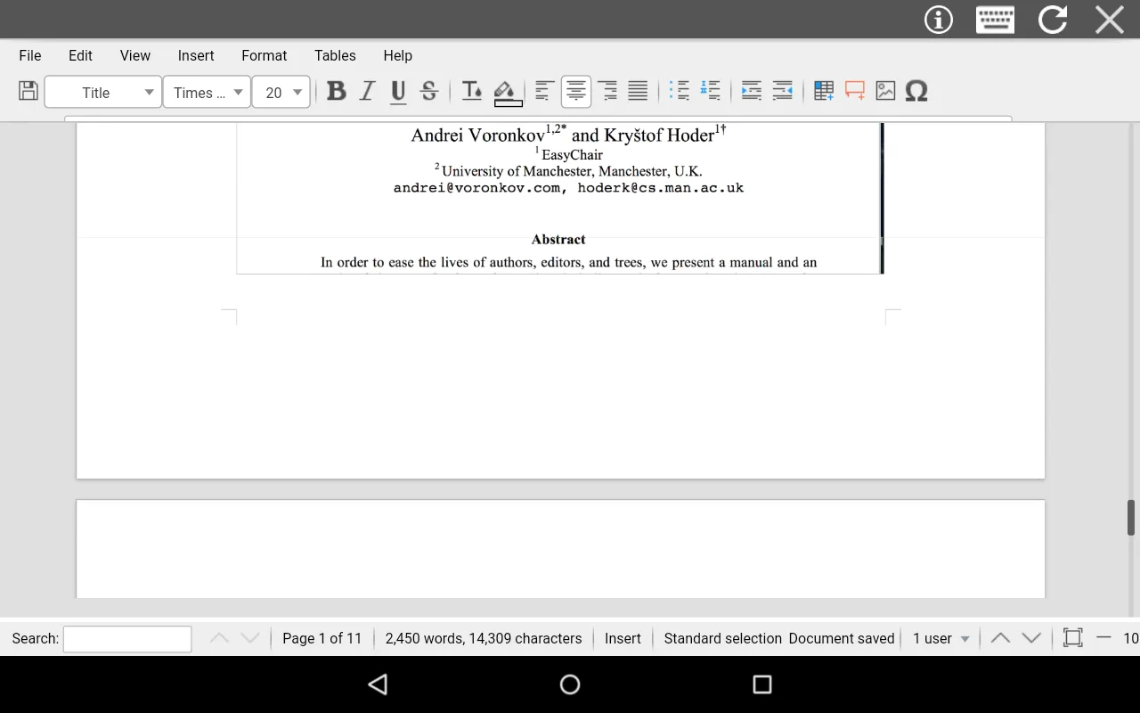 AndroDOC editor for Doc & Word | Indus Appstore | Screenshot