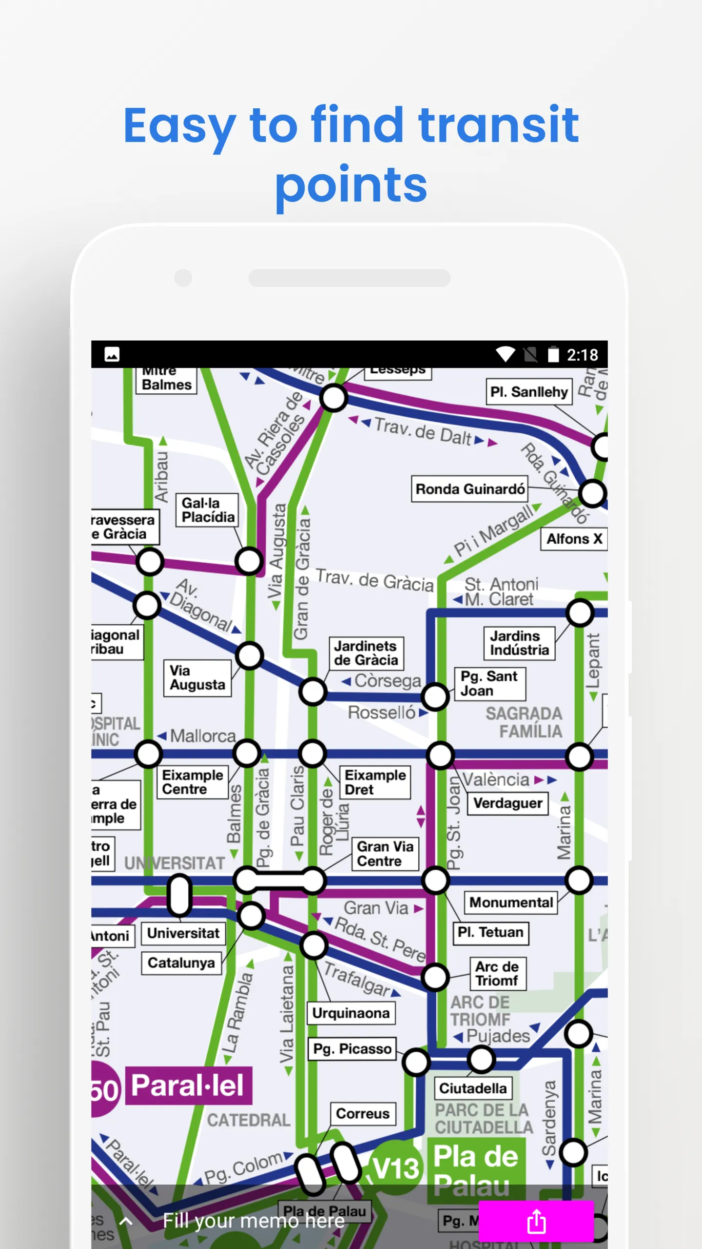 Barcelona Metro Bus Travel | Indus Appstore | Screenshot