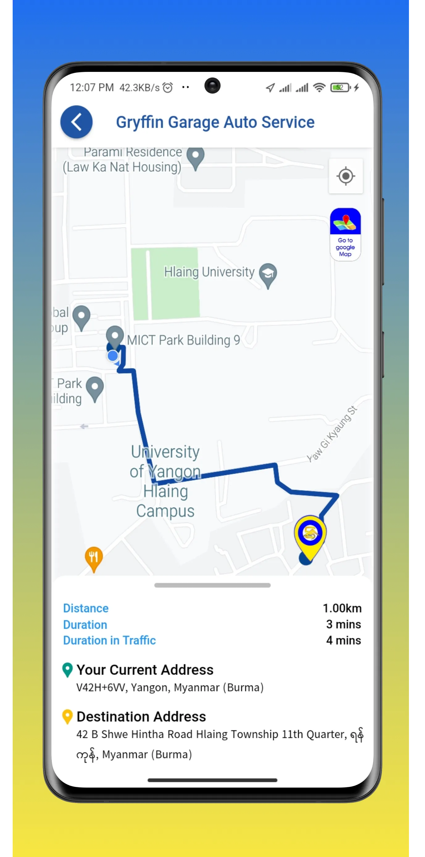 STT Car Service Map | Indus Appstore | Screenshot