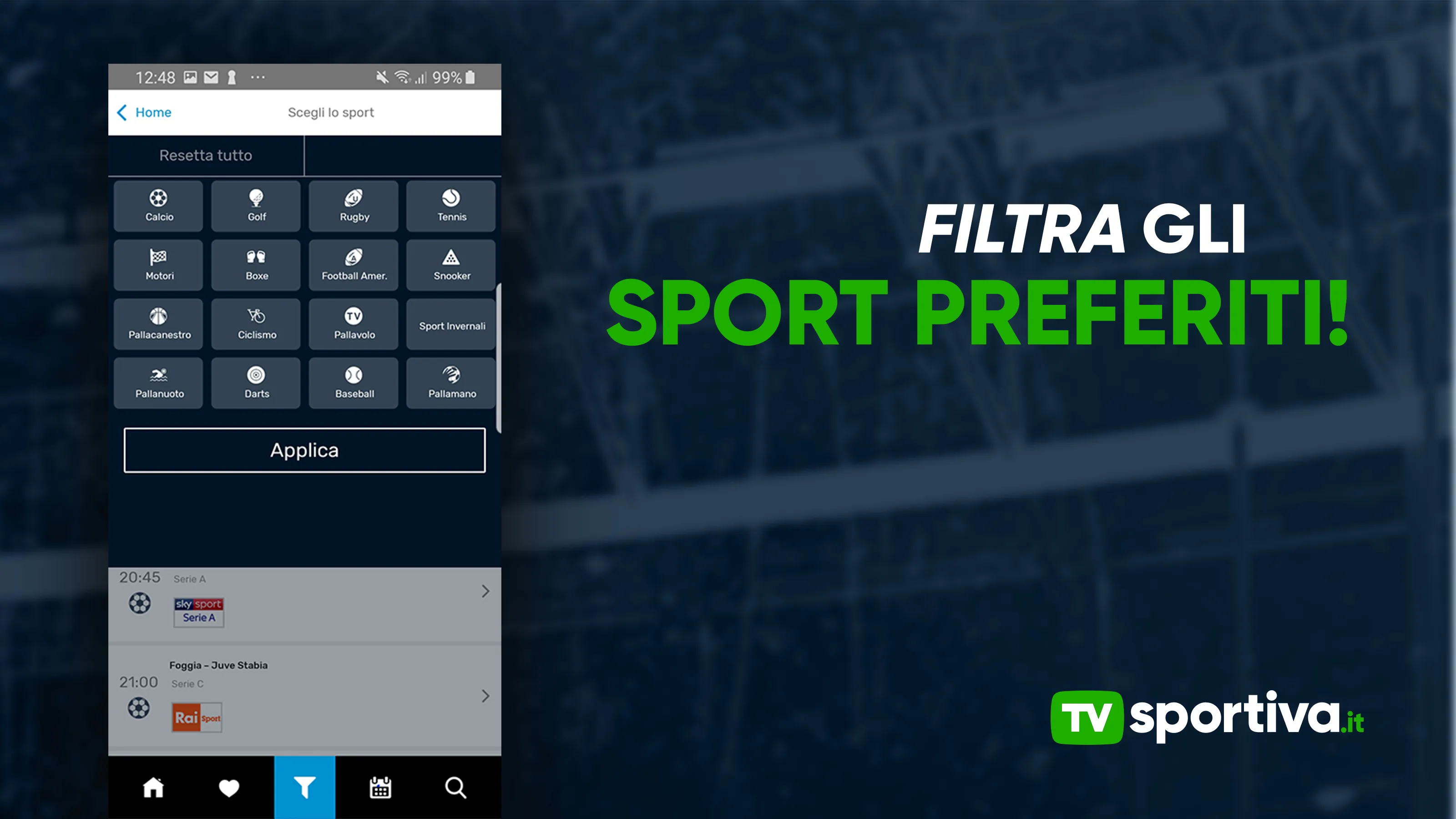 TVsportiva - Sport in TV | Indus Appstore | Screenshot