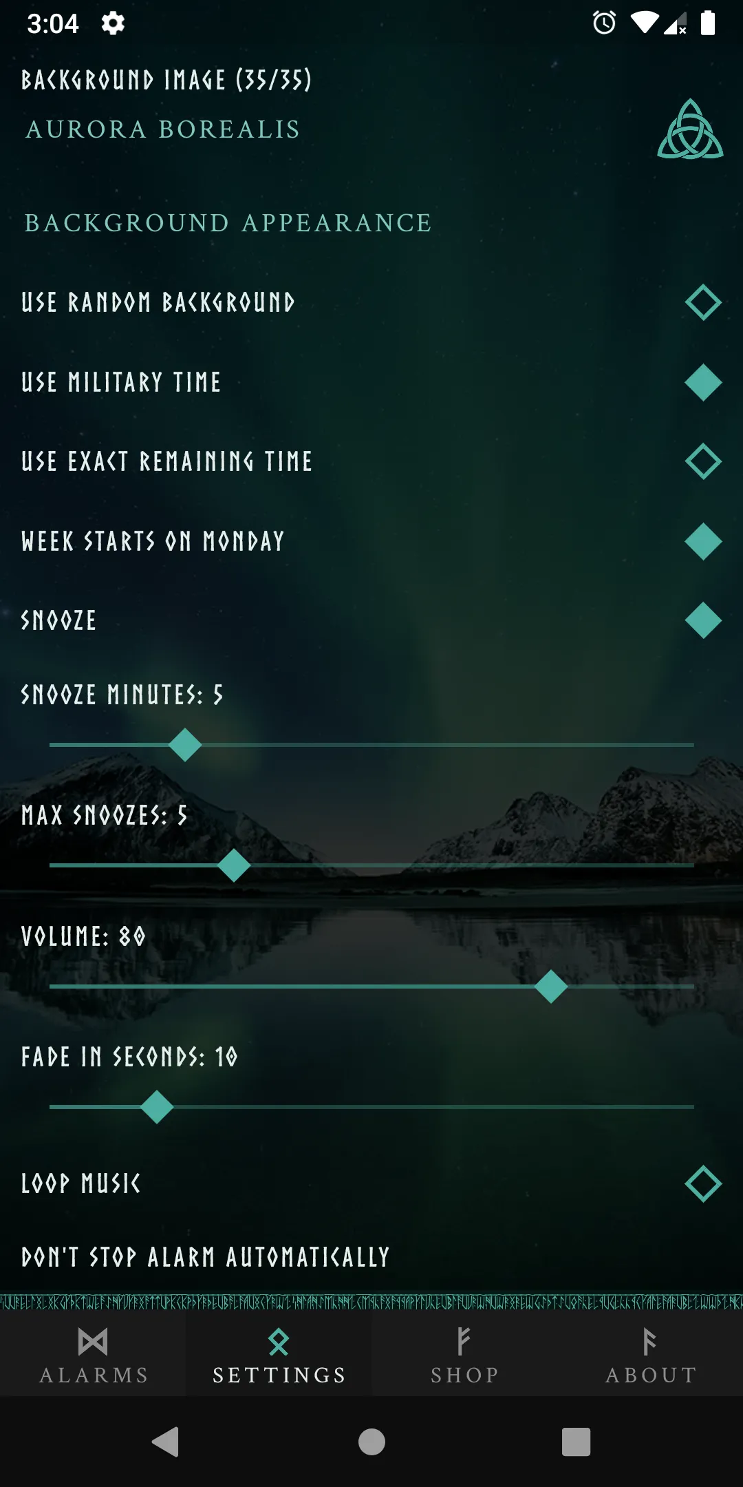 Viking music alarm clock | Indus Appstore | Screenshot