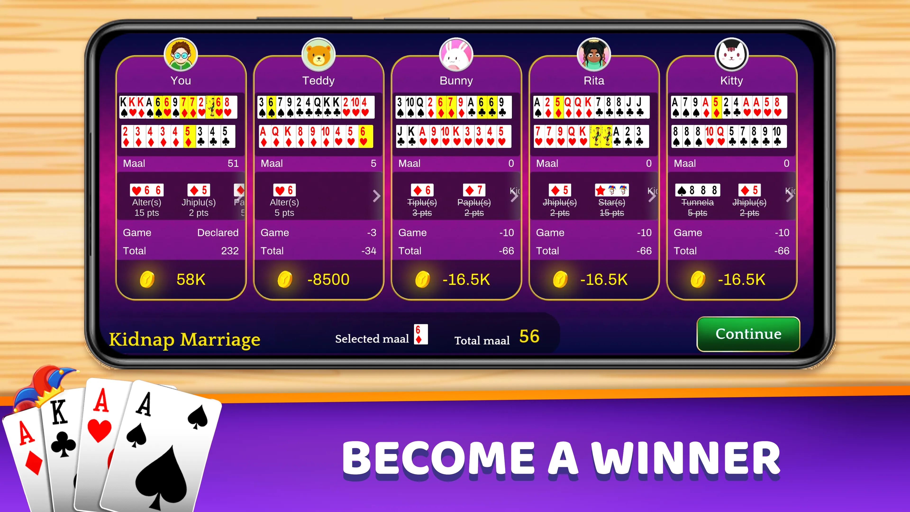 Marriage Card Game | Indus Appstore | Screenshot