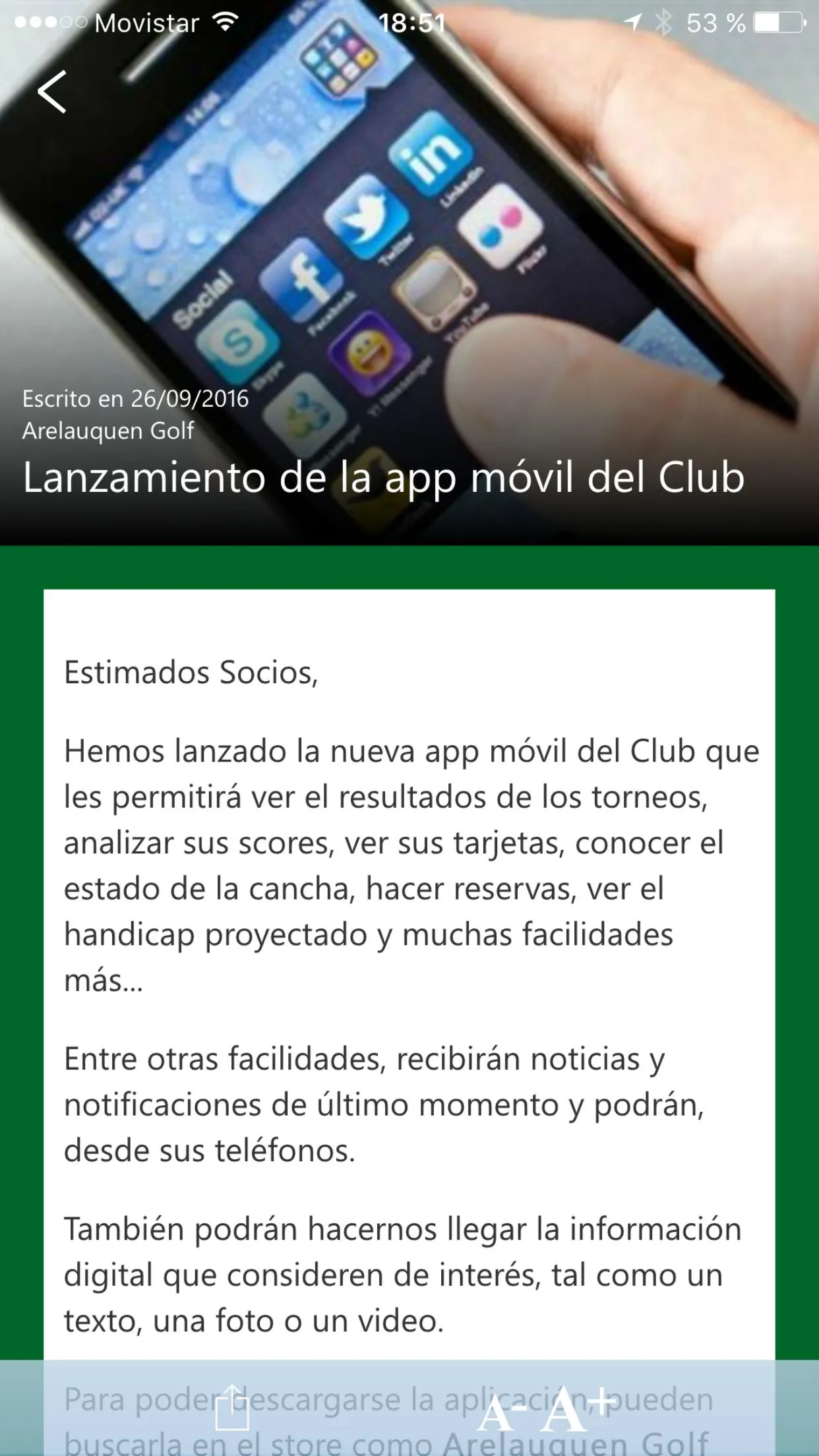 Arelauquen Golf | Indus Appstore | Screenshot