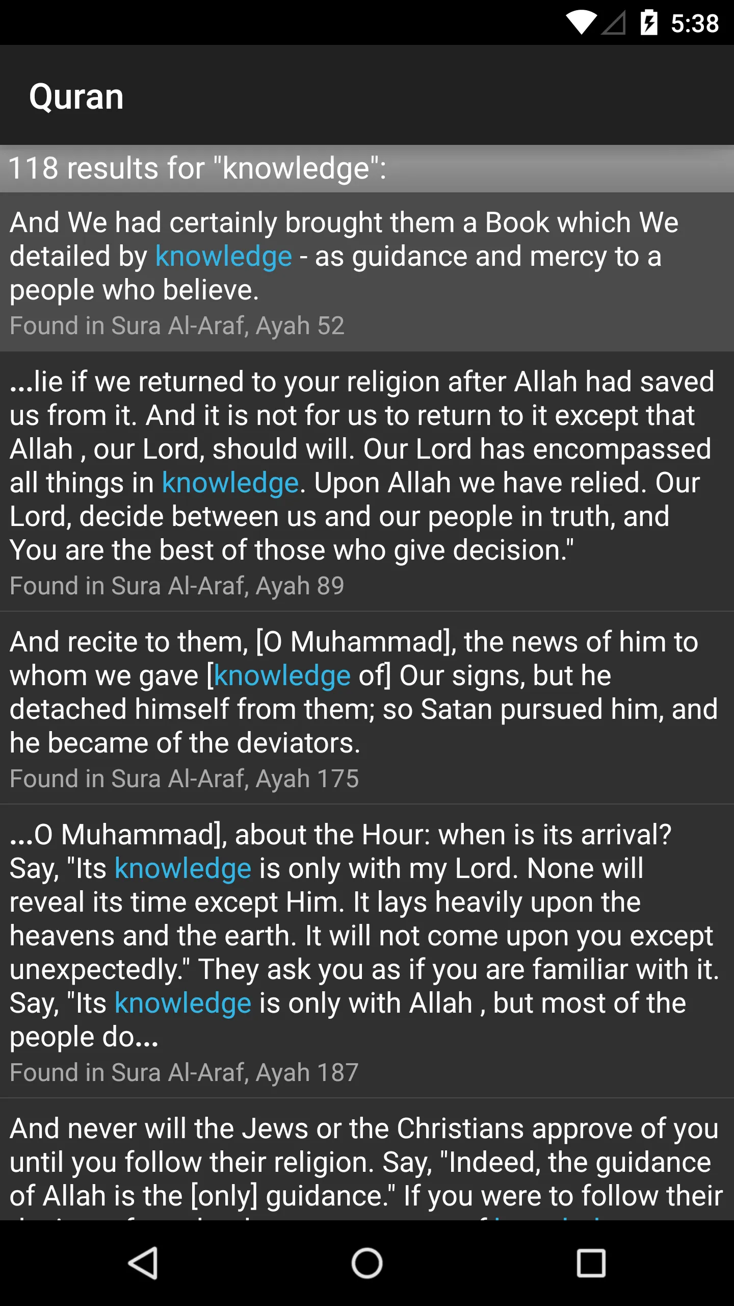 Quran for Android | Indus Appstore | Screenshot