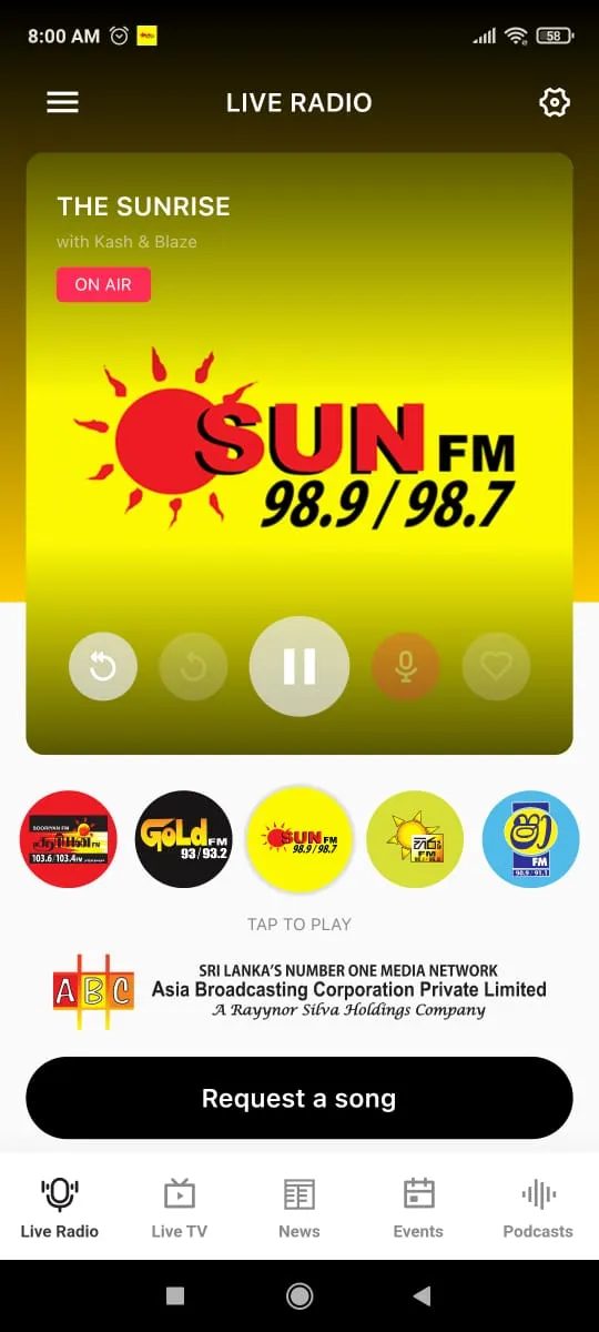 Sooriyan FM Mobile | Indus Appstore | Screenshot