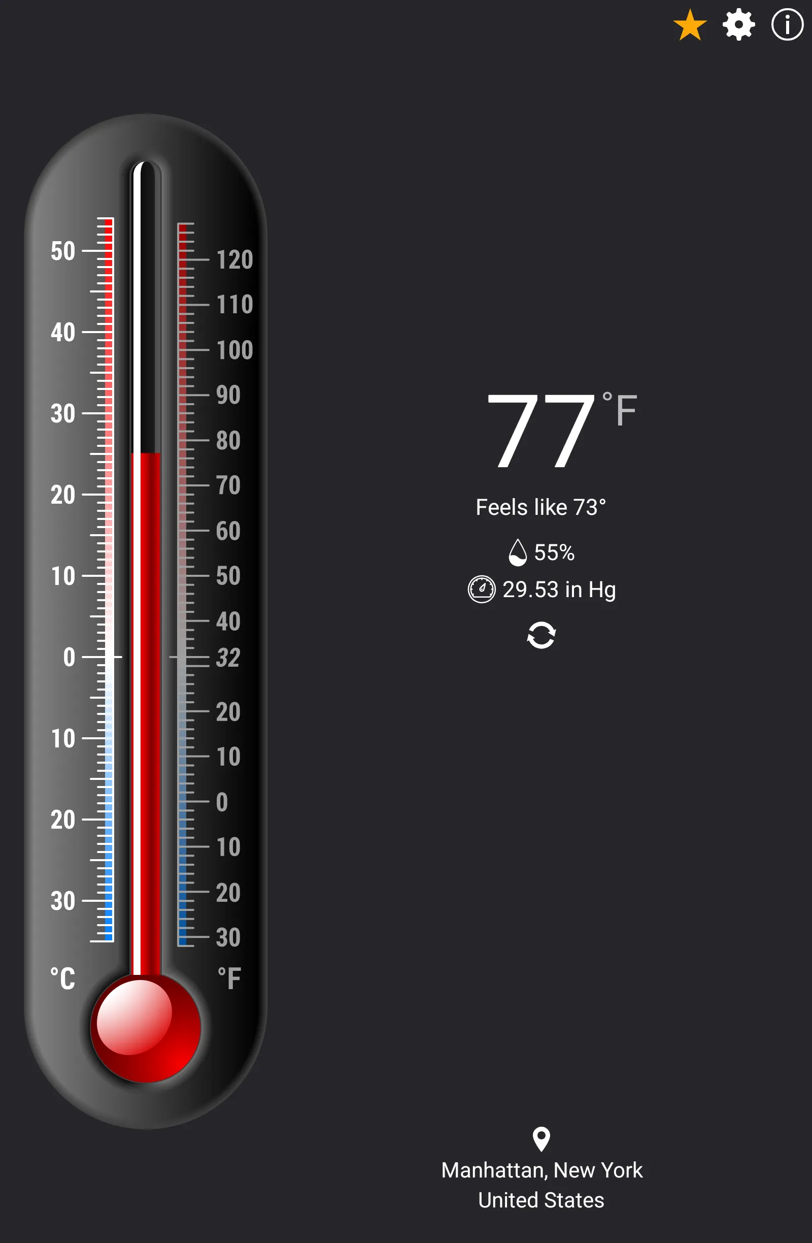 Thermometer++ | Indus Appstore | Screenshot