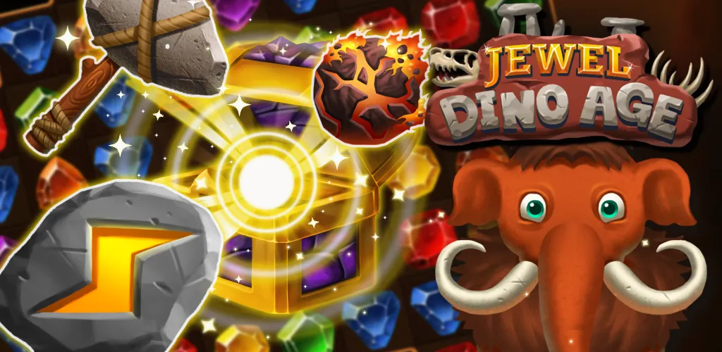 Jewels Dino Age: Match3 Puzzle | Indus Appstore | Screenshot