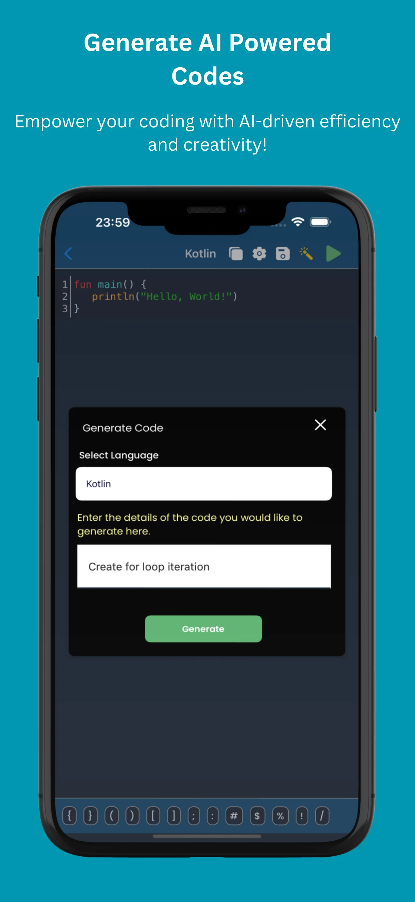 AI Coding Editor & Compiler | Indus Appstore | Screenshot