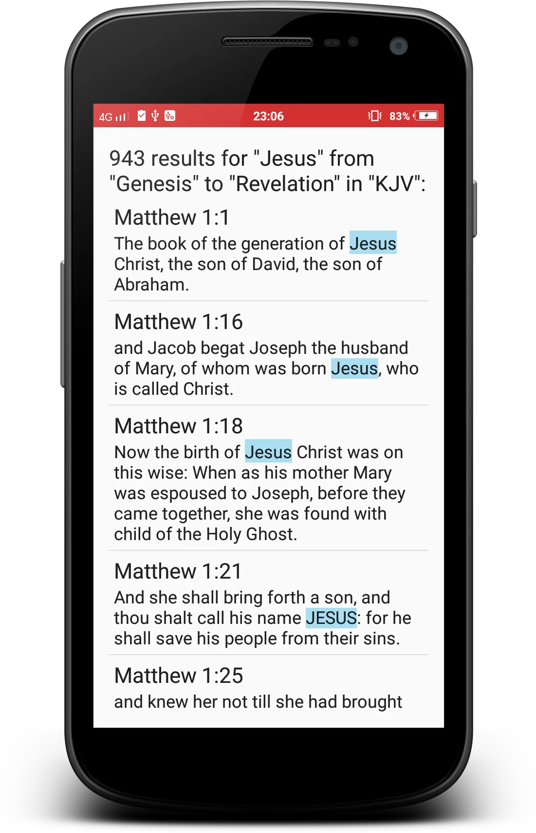 King James Bible Offline | Indus Appstore | Screenshot