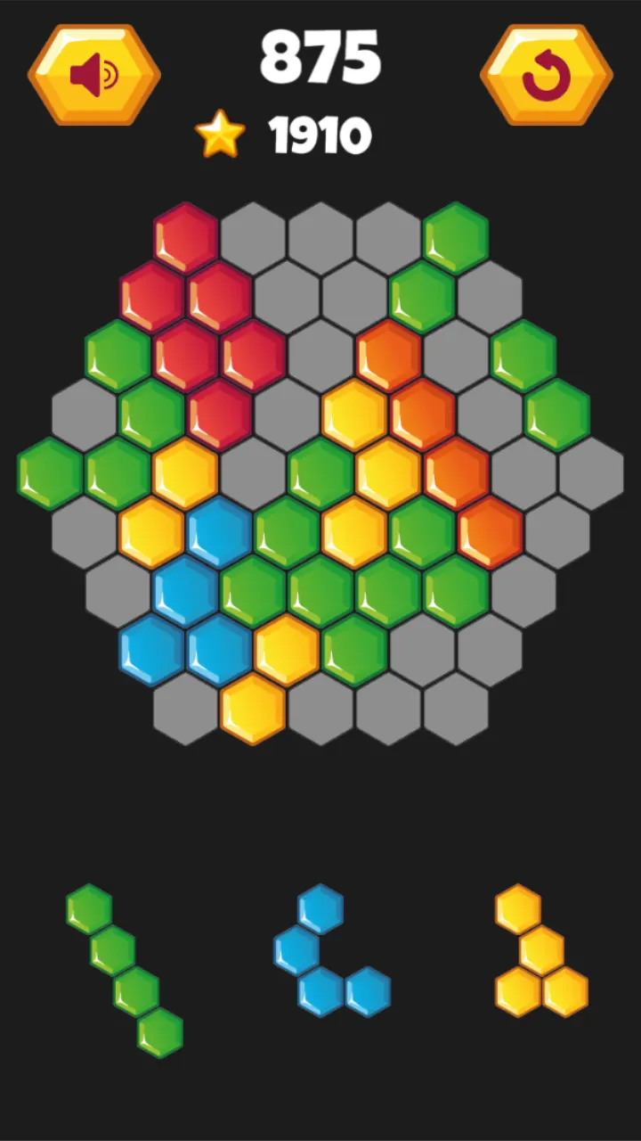 Hexagon Pals - Fun Puzzles | Indus Appstore | Screenshot