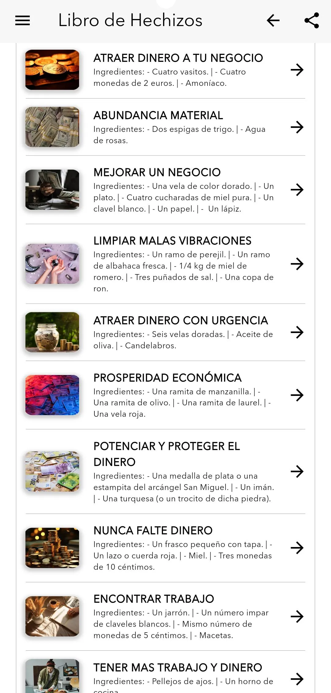 Libro de Hechizos | Indus Appstore | Screenshot