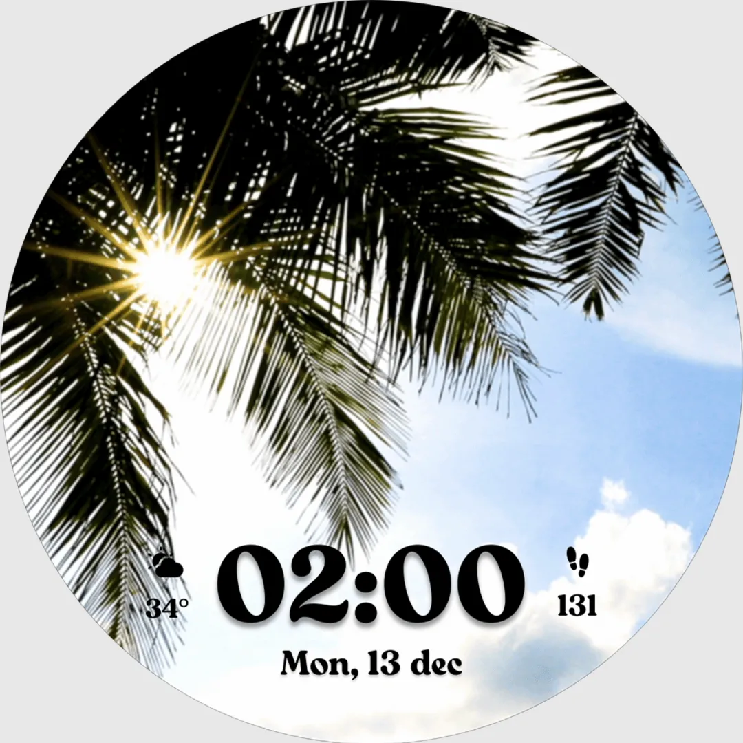 Glowing Sunlight Watch Faces | Indus Appstore | Screenshot