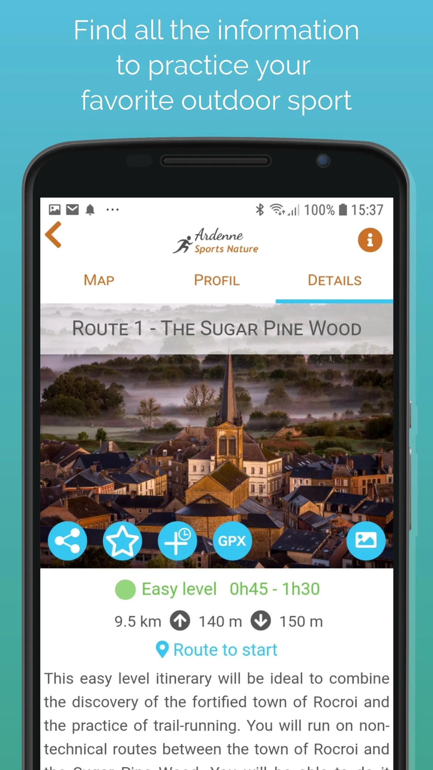 Ardenne Sports Nature | Indus Appstore | Screenshot