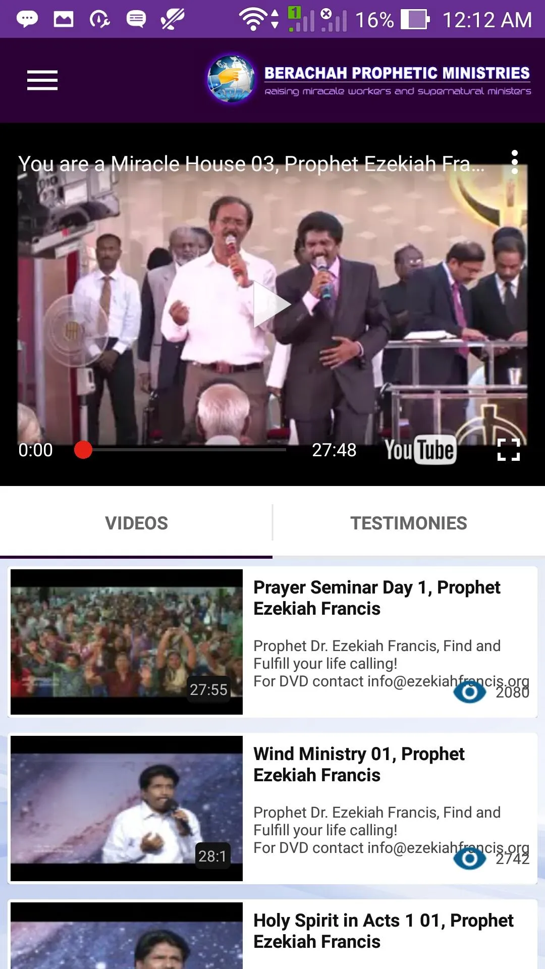 BERACHAH  PROPHETIC MINISTRIES | Indus Appstore | Screenshot