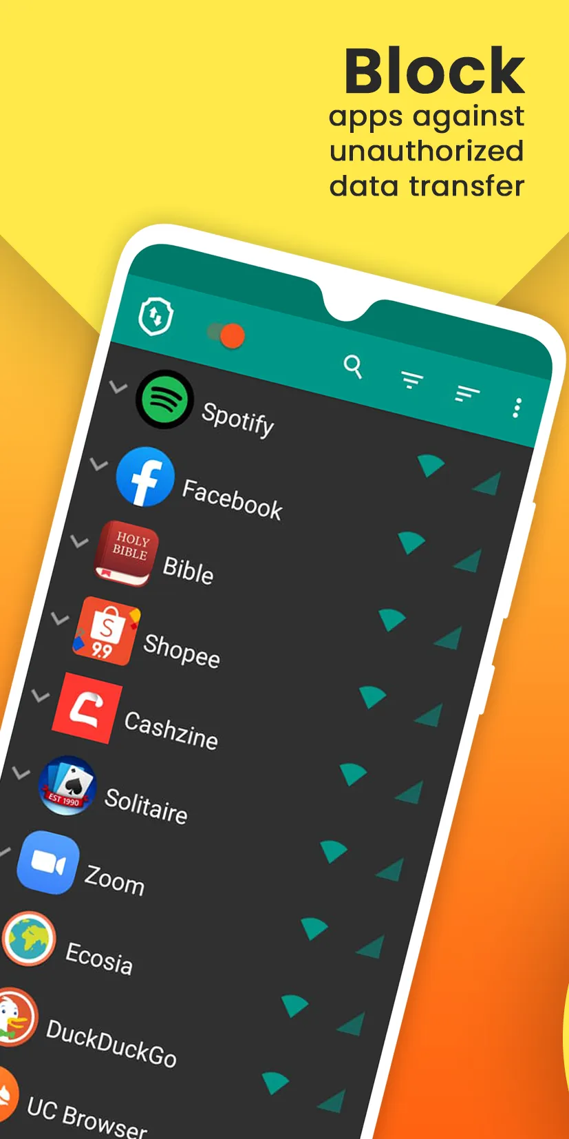 DataGuard No Root Firewall, In | Indus Appstore | Screenshot