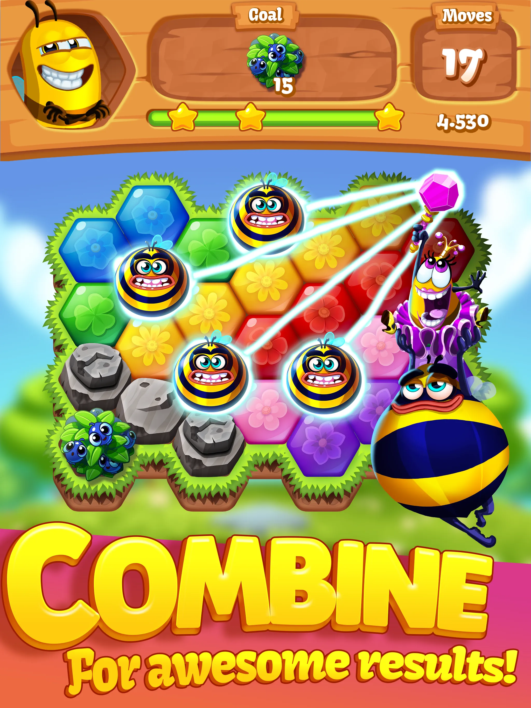 Bee Brilliant Blast | Indus Appstore | Screenshot