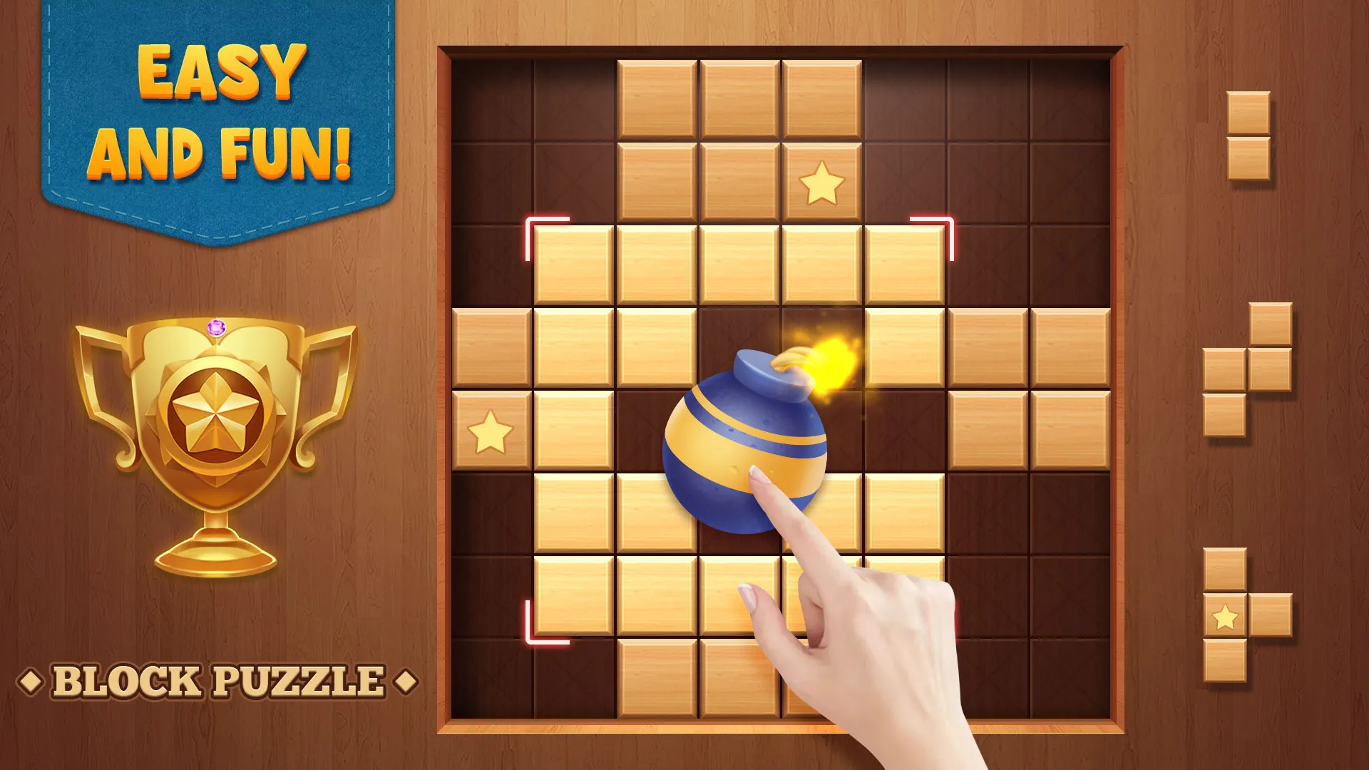 Block Puzzle Wood Blast | Indus Appstore | Screenshot