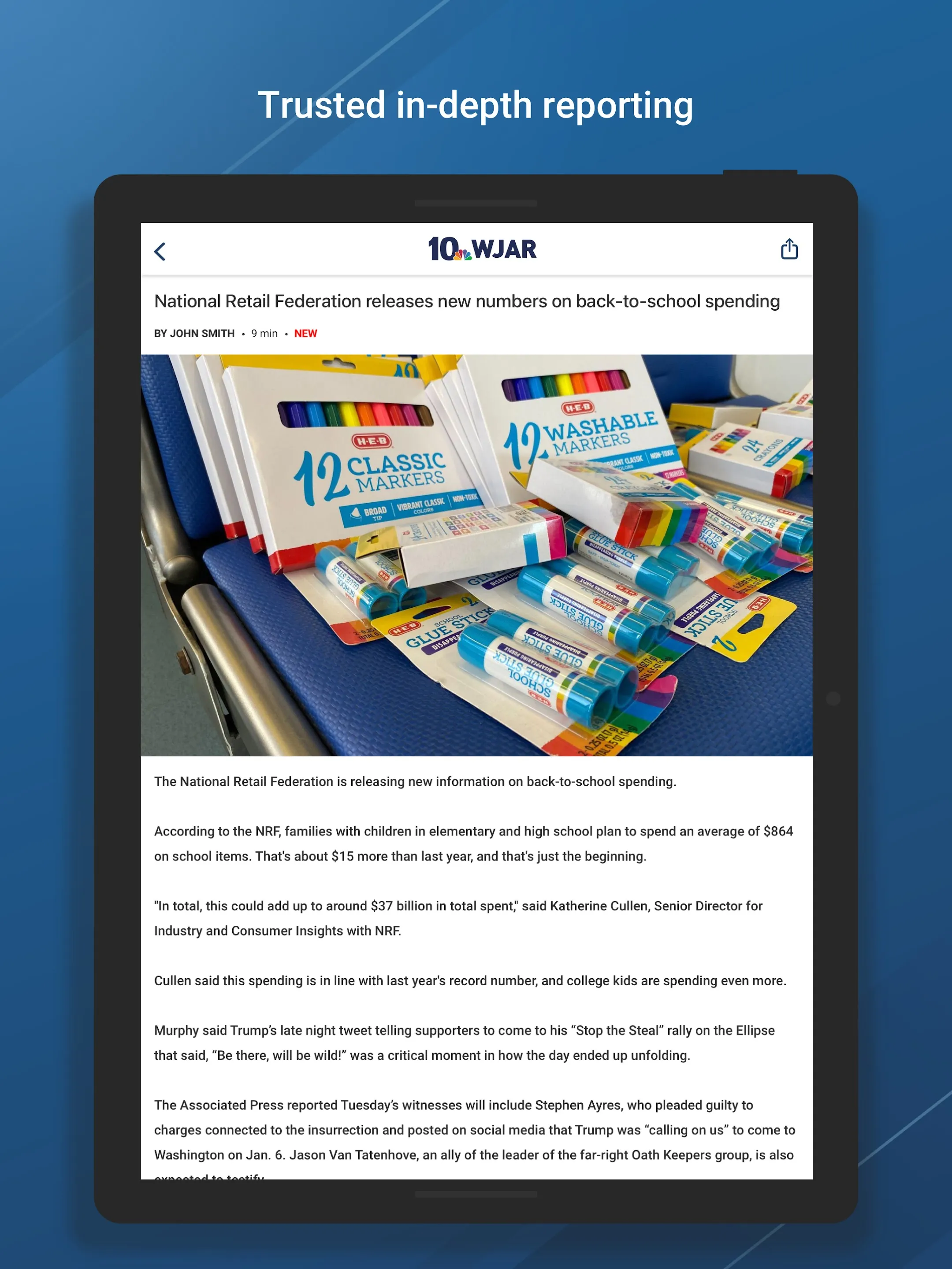 WJAR NBC 10 | Indus Appstore | Screenshot
