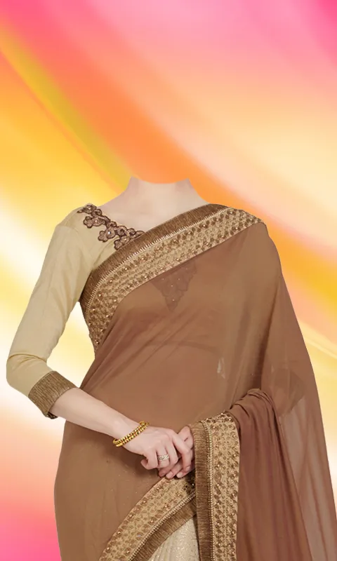 Women Saree Photo Suit | Indus Appstore | Screenshot