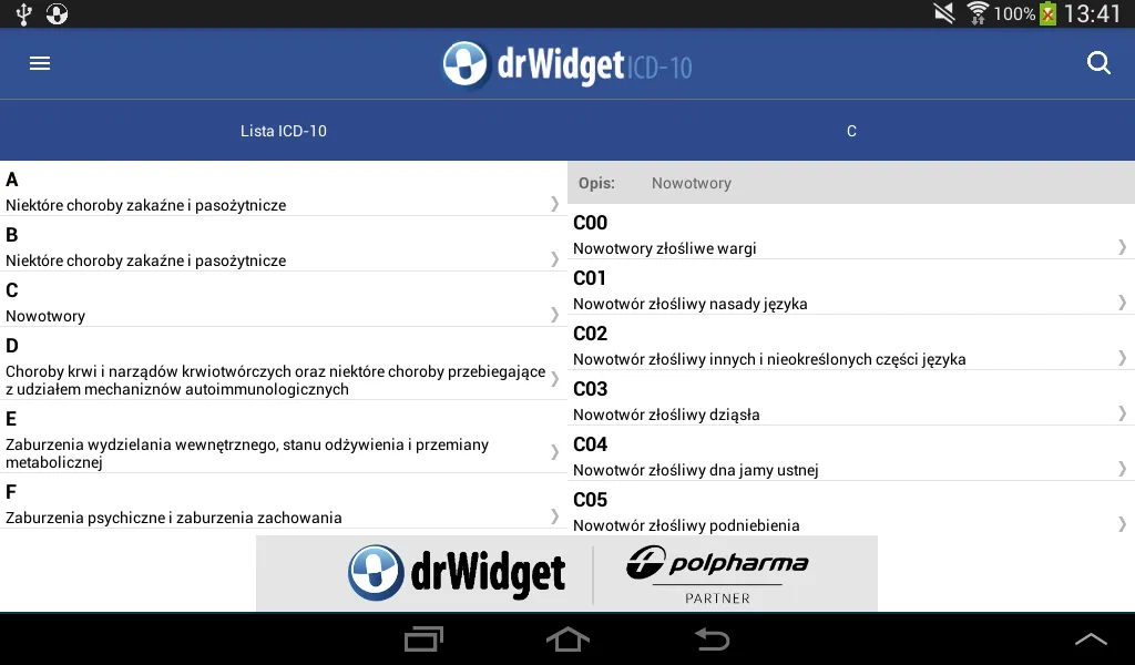 DrWidget ICD10 | Indus Appstore | Screenshot