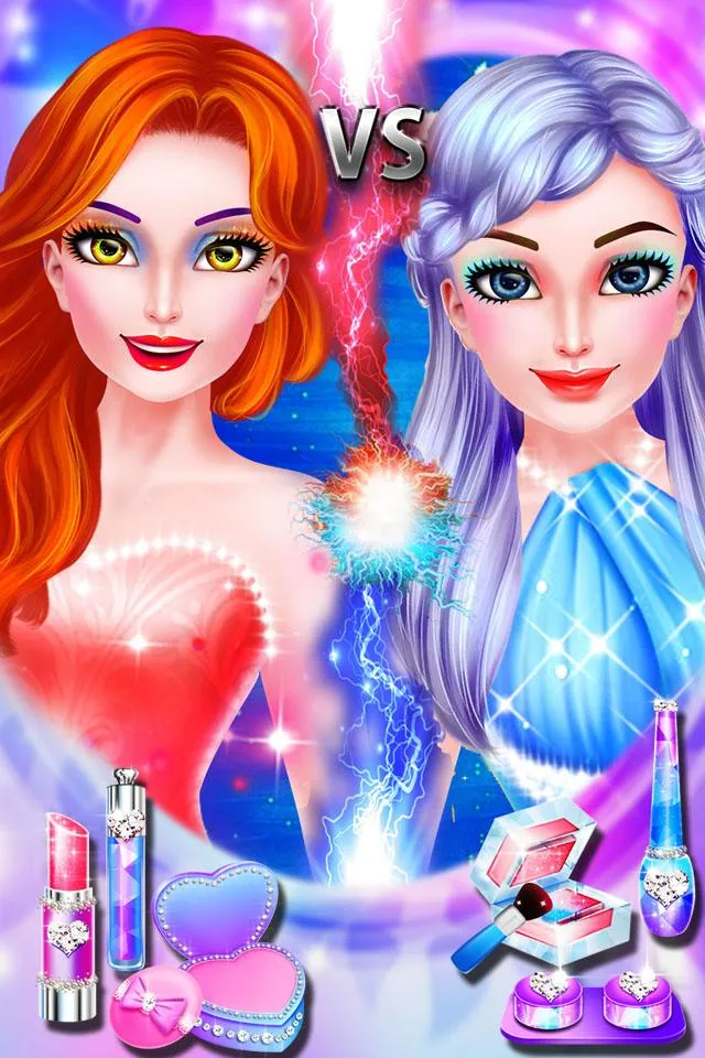 Ice VS Fire Princess Makeup | Indus Appstore | Screenshot