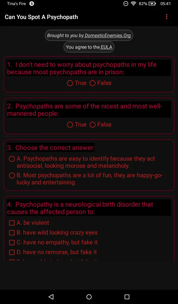 Can You Spot A Psychopath | Indus Appstore | Screenshot