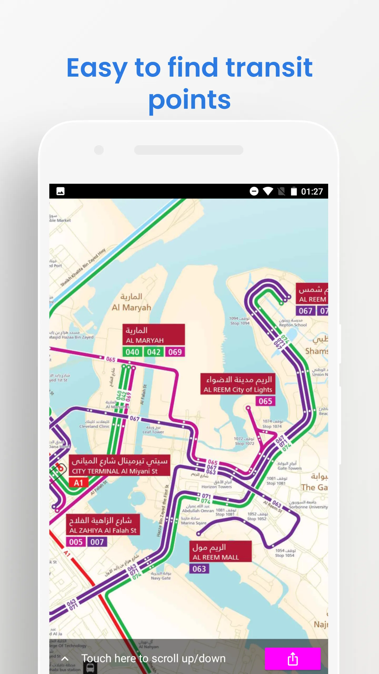 Abu Dhabi Bus Travel Guide | Indus Appstore | Screenshot