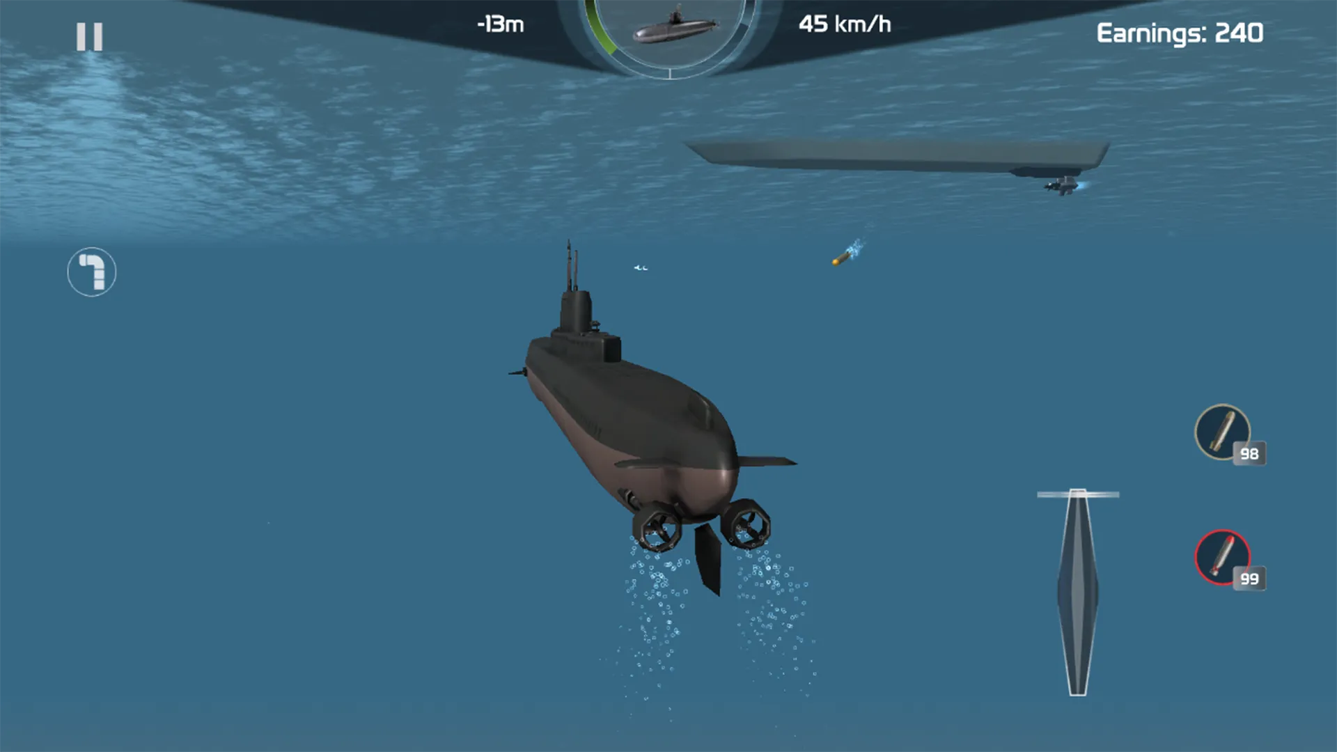 Submarine Simulator: Warfare | Indus Appstore | Screenshot
