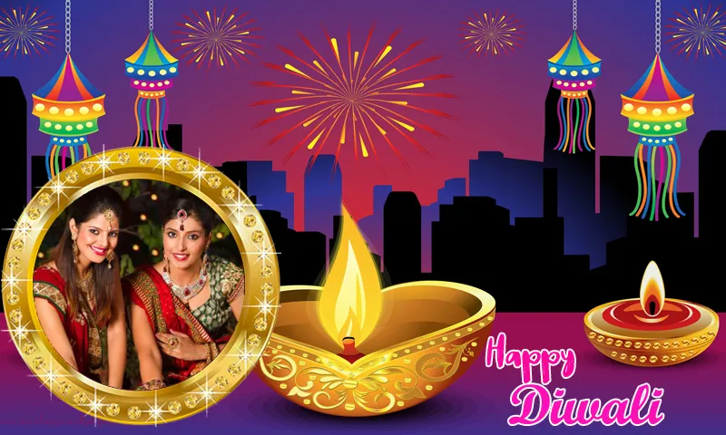 Diwali Photo Frames 2023 | Indus Appstore | Screenshot