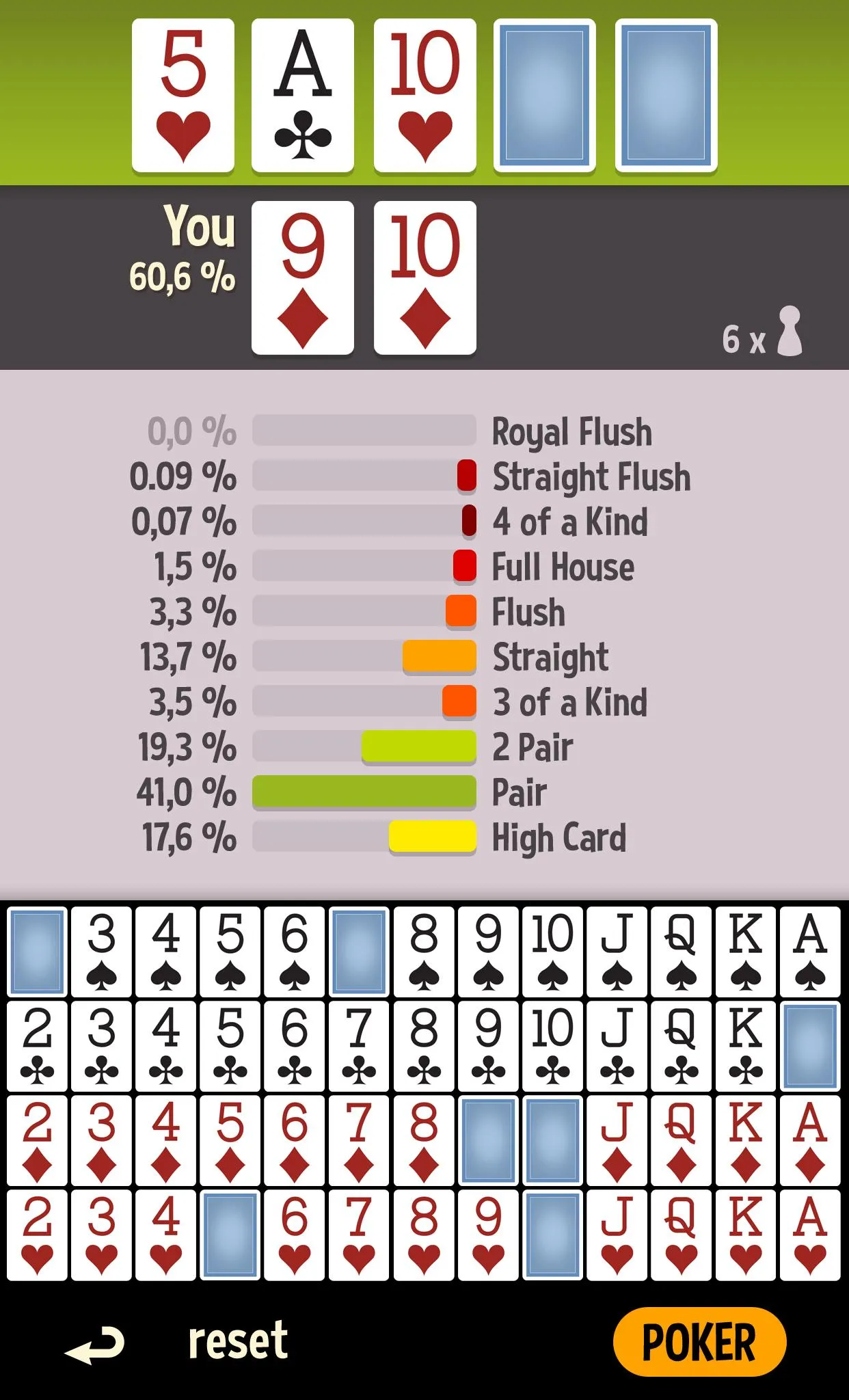 Poker Odds Calculator Offline | Indus Appstore | Screenshot