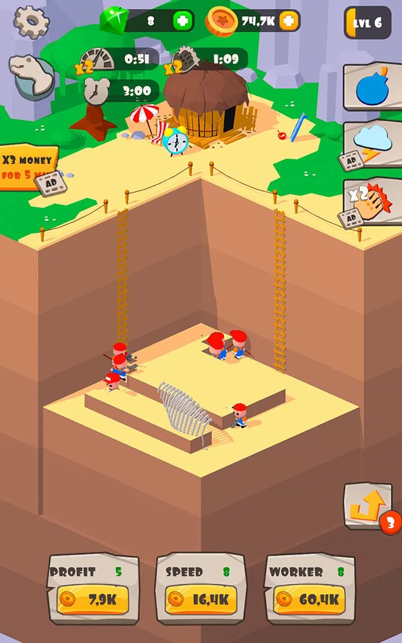 Idle Archeology Tycoon | Indus Appstore | Screenshot