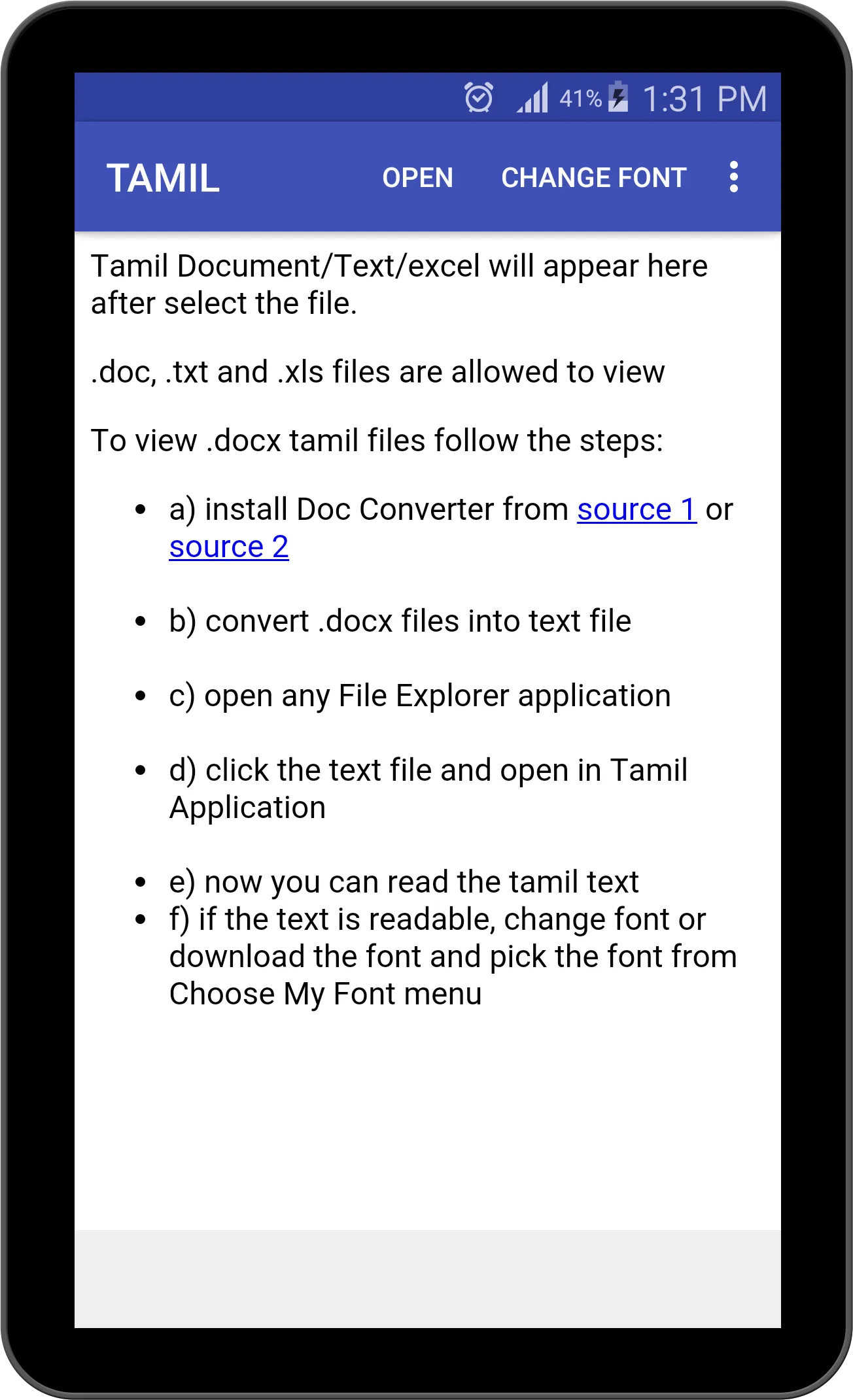 Tamil Text Viewer | Indus Appstore | Screenshot