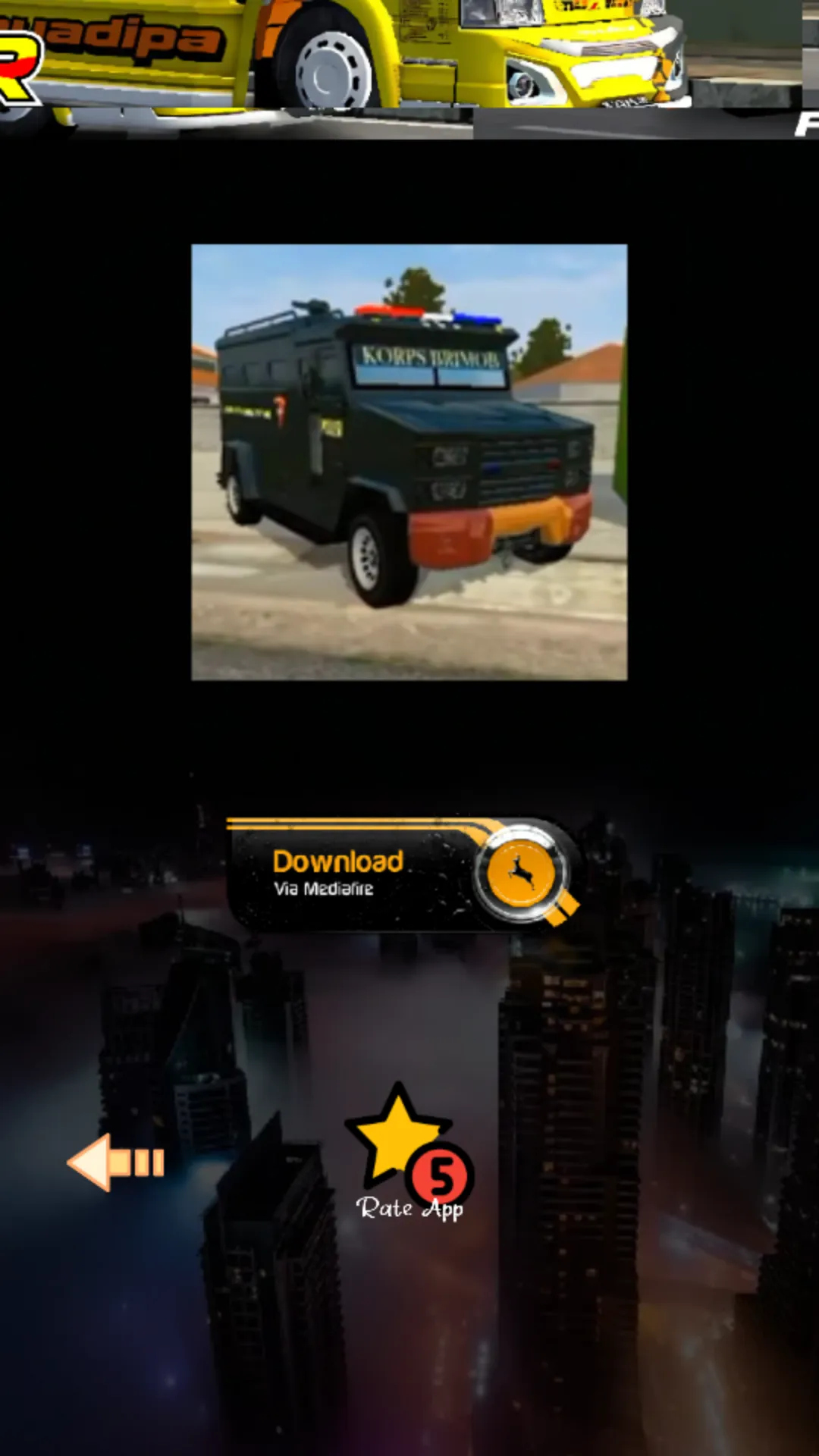 Mod Bussid Truck Canter Polisi | Indus Appstore | Screenshot