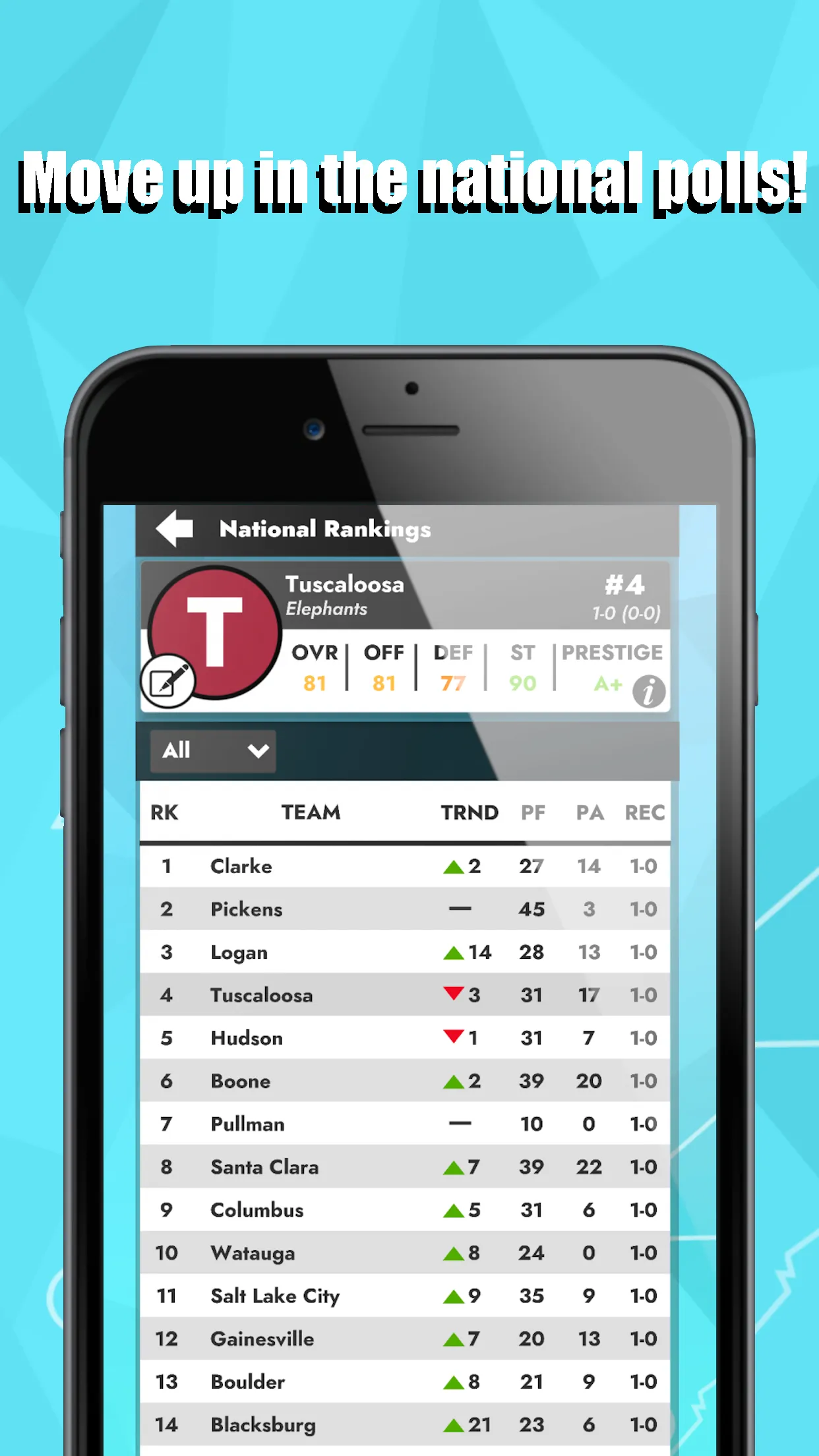 College Football: Dynasty Sim | Indus Appstore | Screenshot