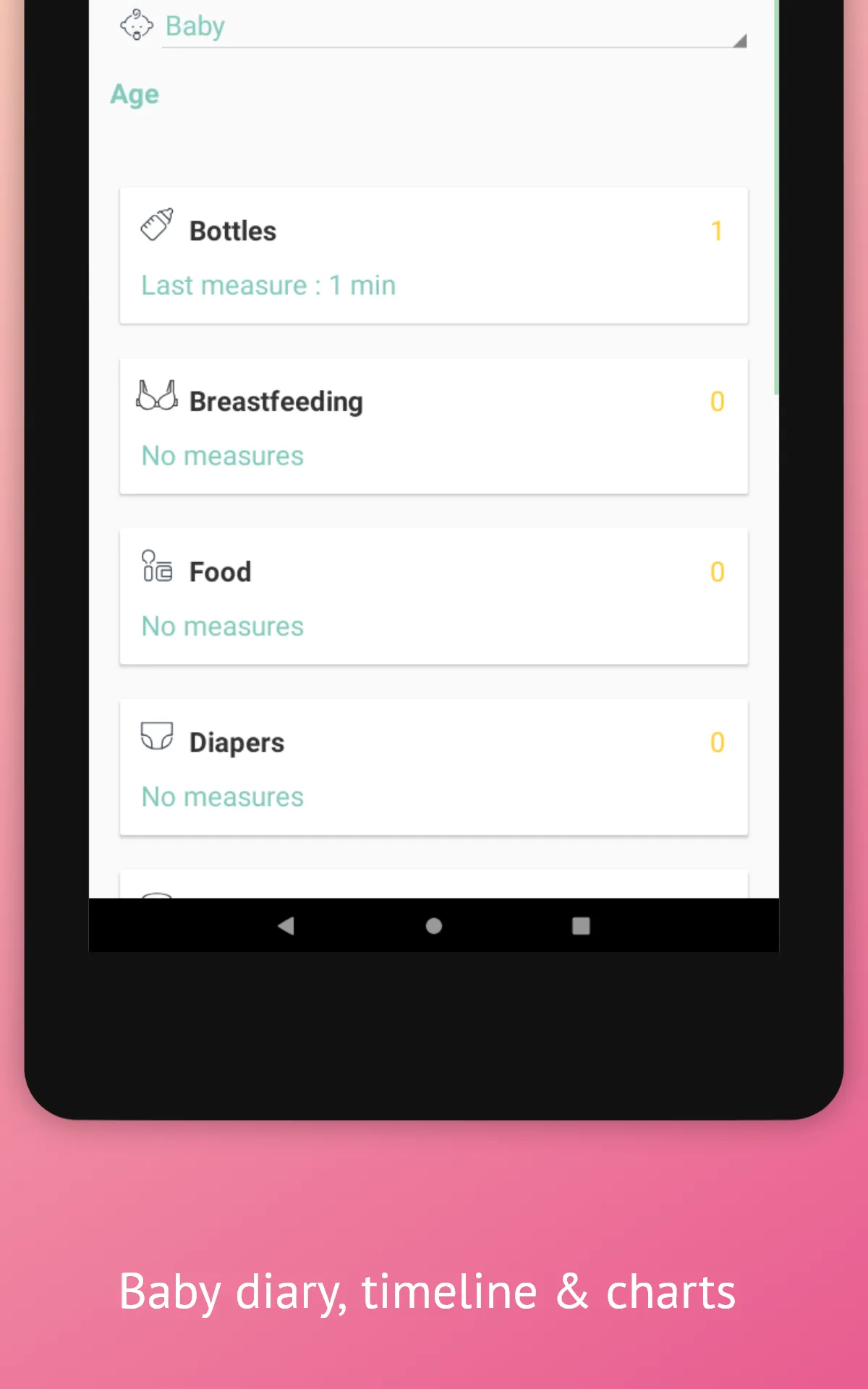 Baby Tracking / Baby's Diary | Indus Appstore | Screenshot