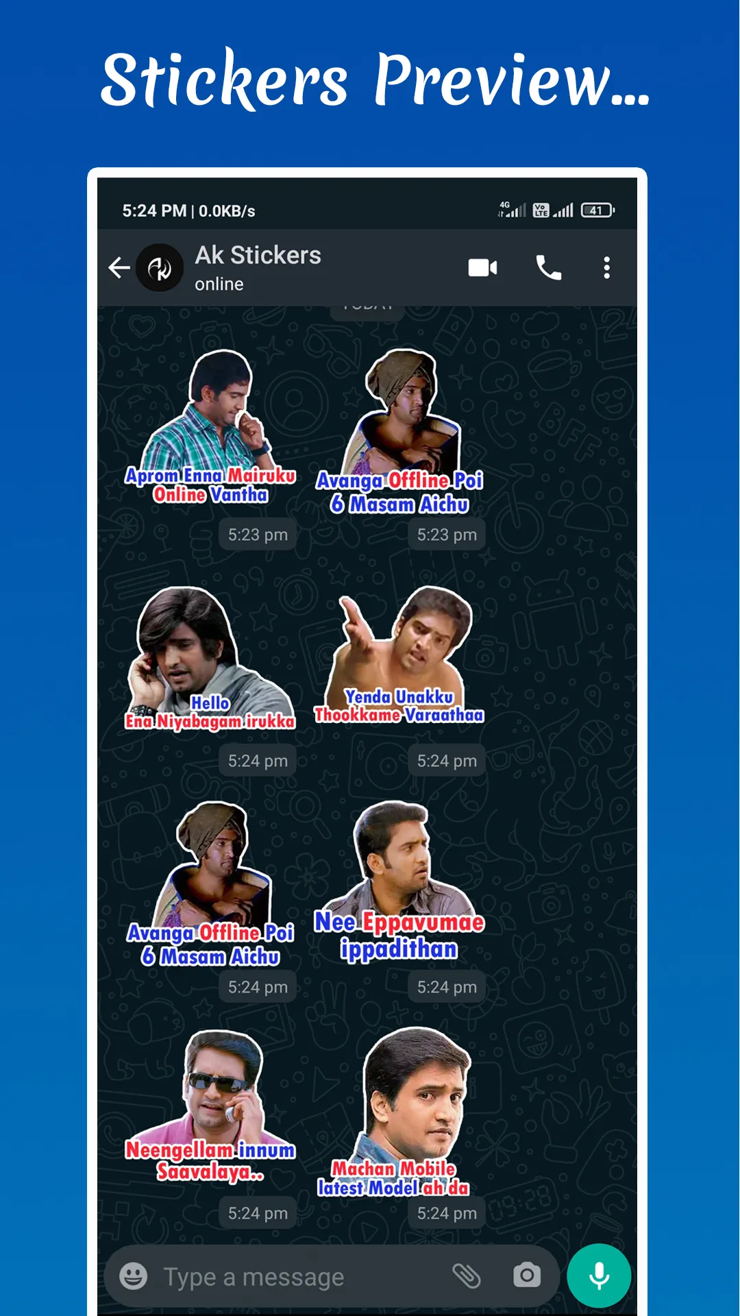 Tamil Stickers for WhatsApp | Indus Appstore | Screenshot