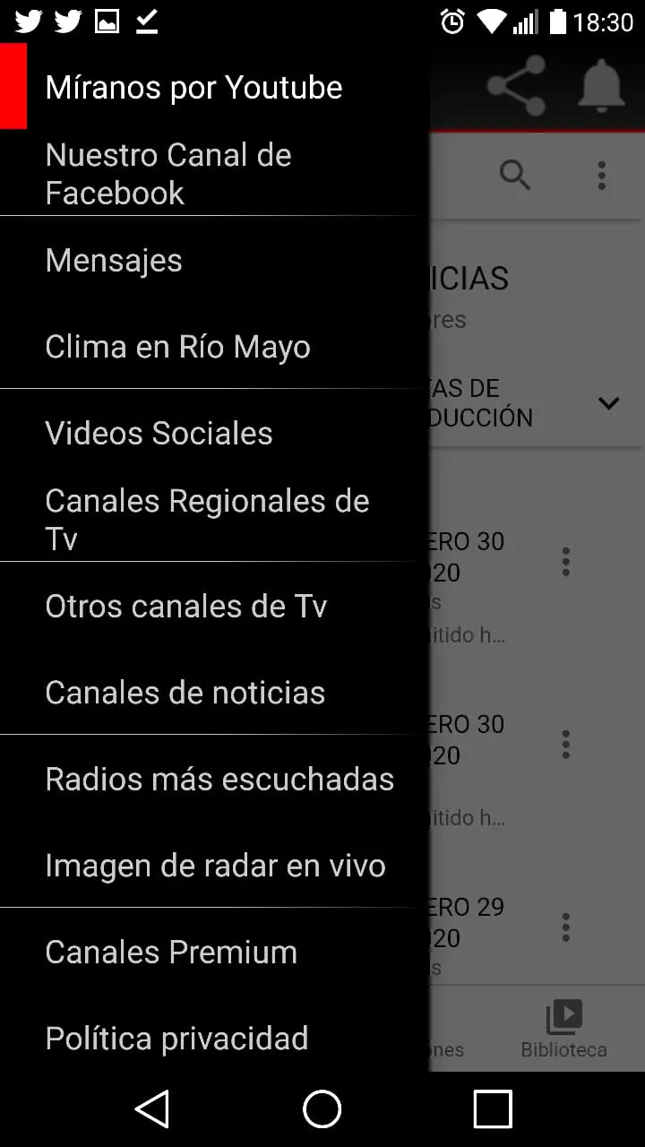 Cable Canal Rio Mayo | Indus Appstore | Screenshot