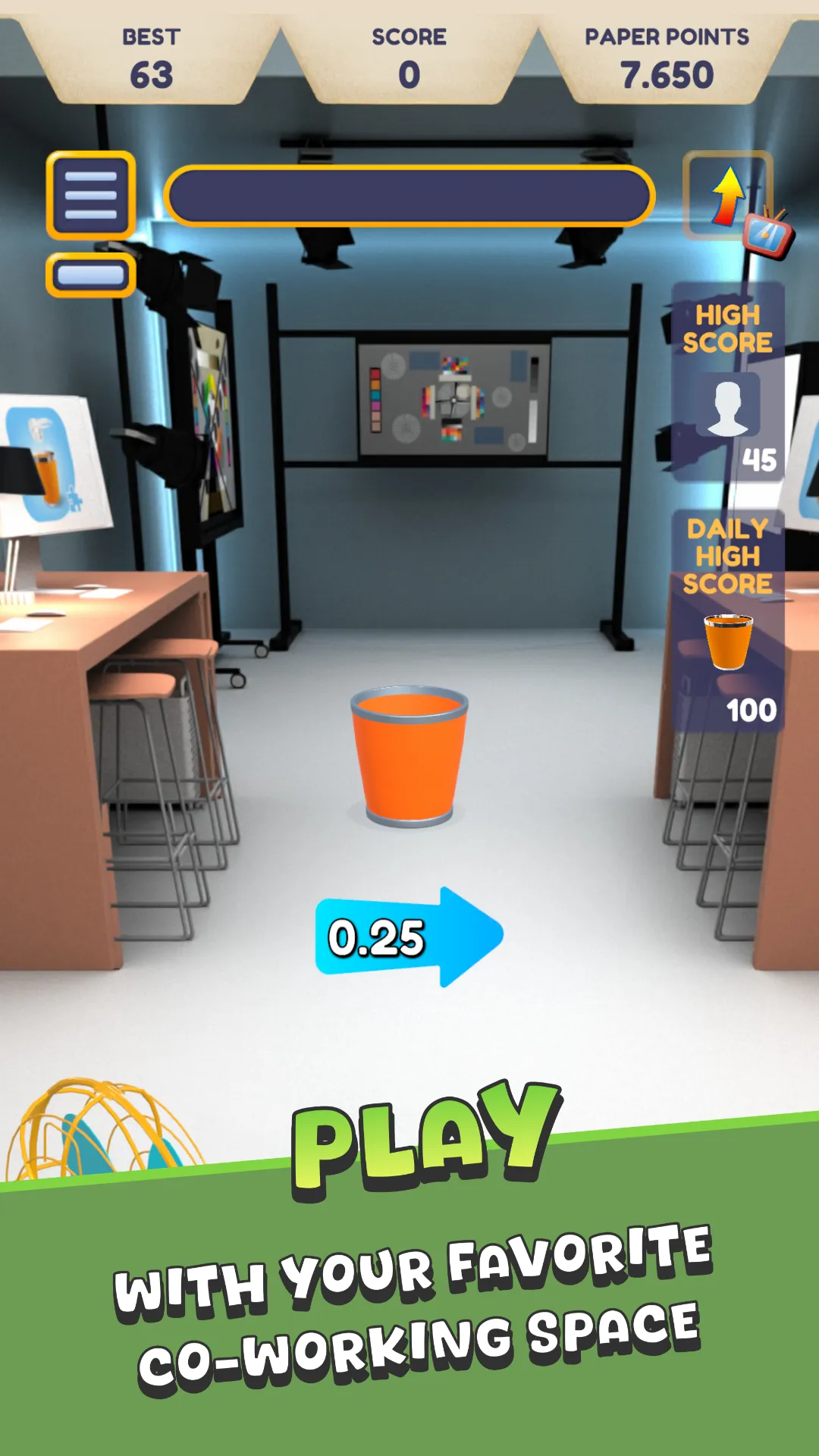 Paper Toss | Indus Appstore | Screenshot